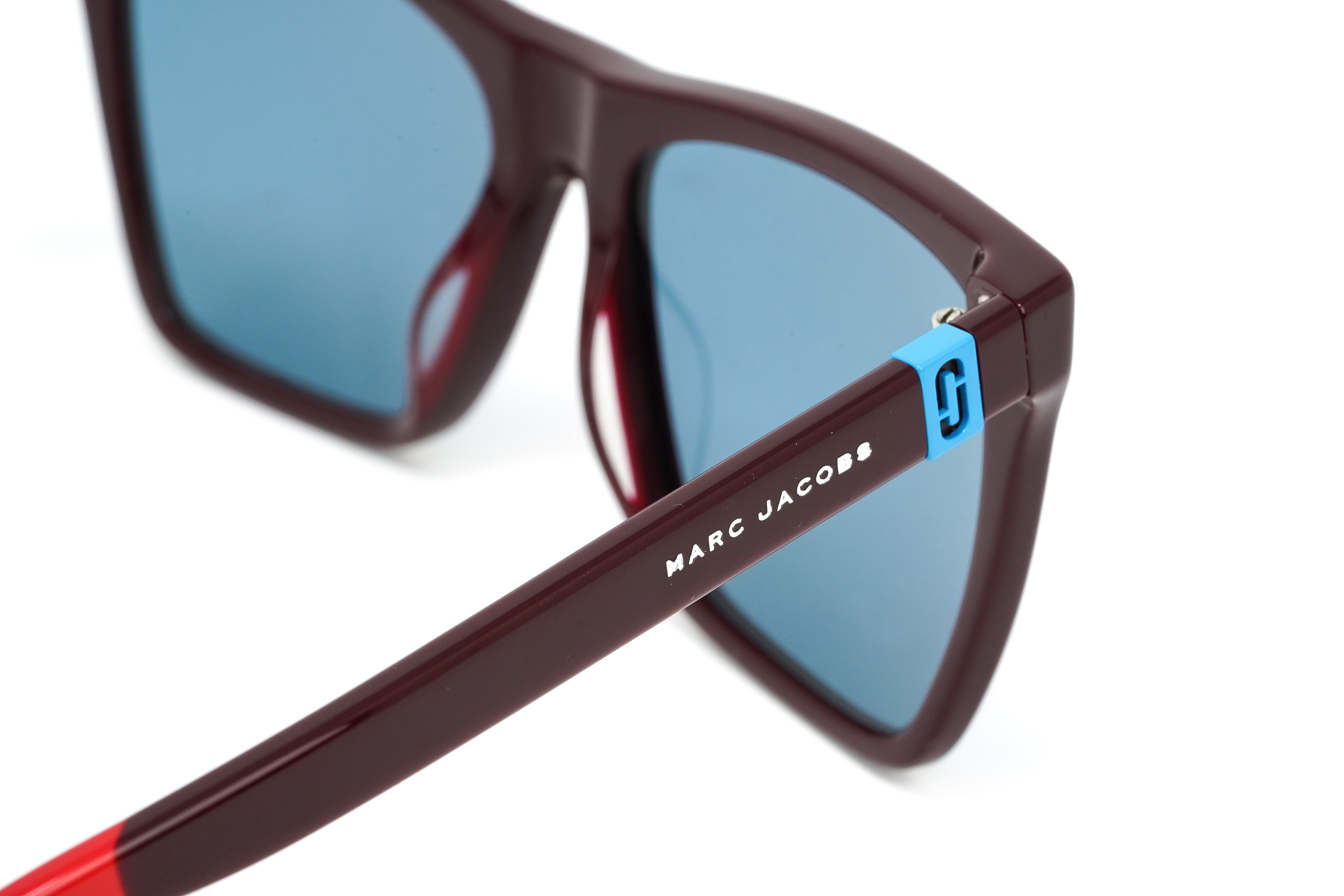 Marc Jacobs Women's Square Sunglasses Burgundy Blue Marc 349/S LHF-GR8 Sunglasses
