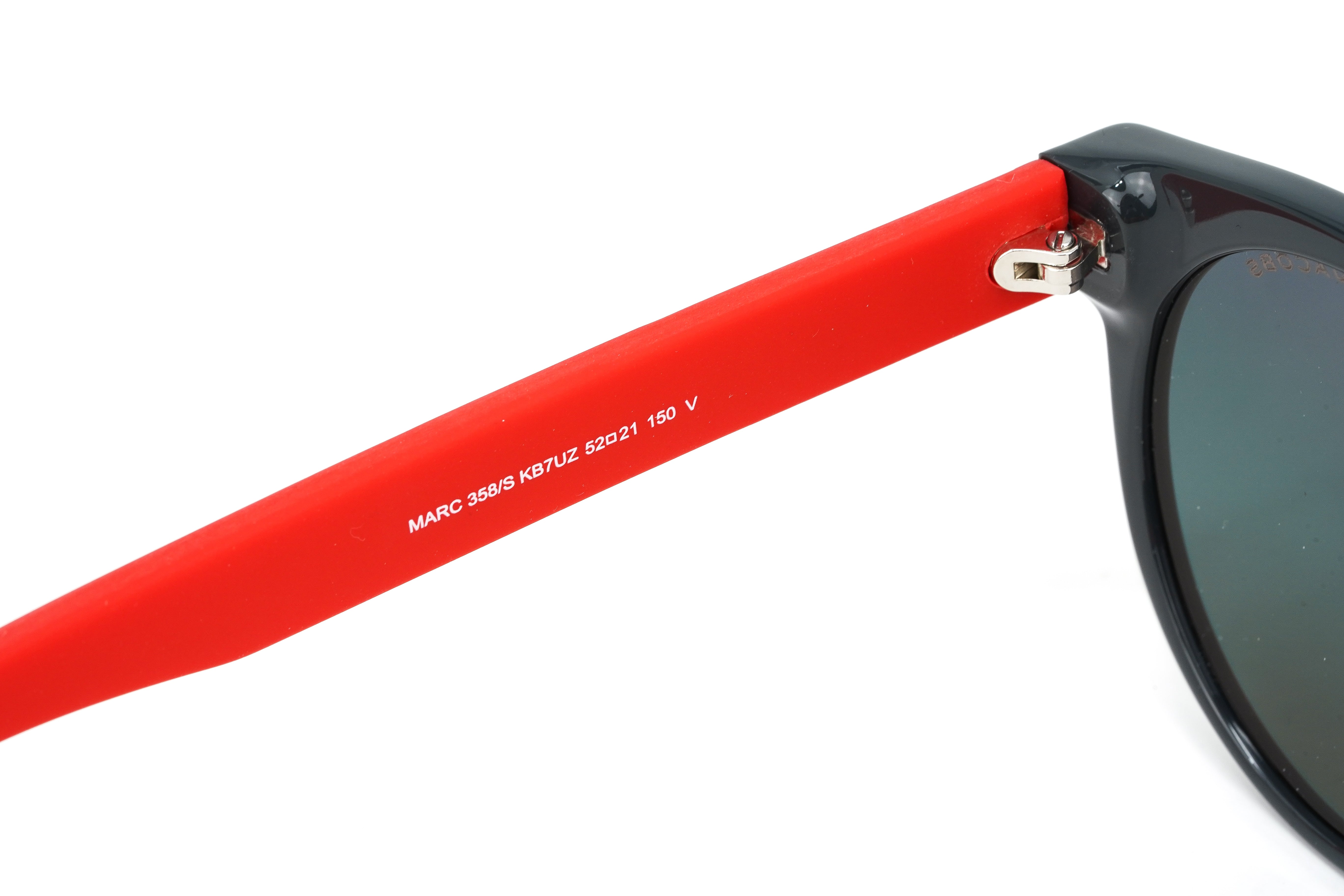 Marc Jacobs Unisex Round Sunglasses Grey Red Mirror Marc 358/S KB7-GR8 Sunglasses