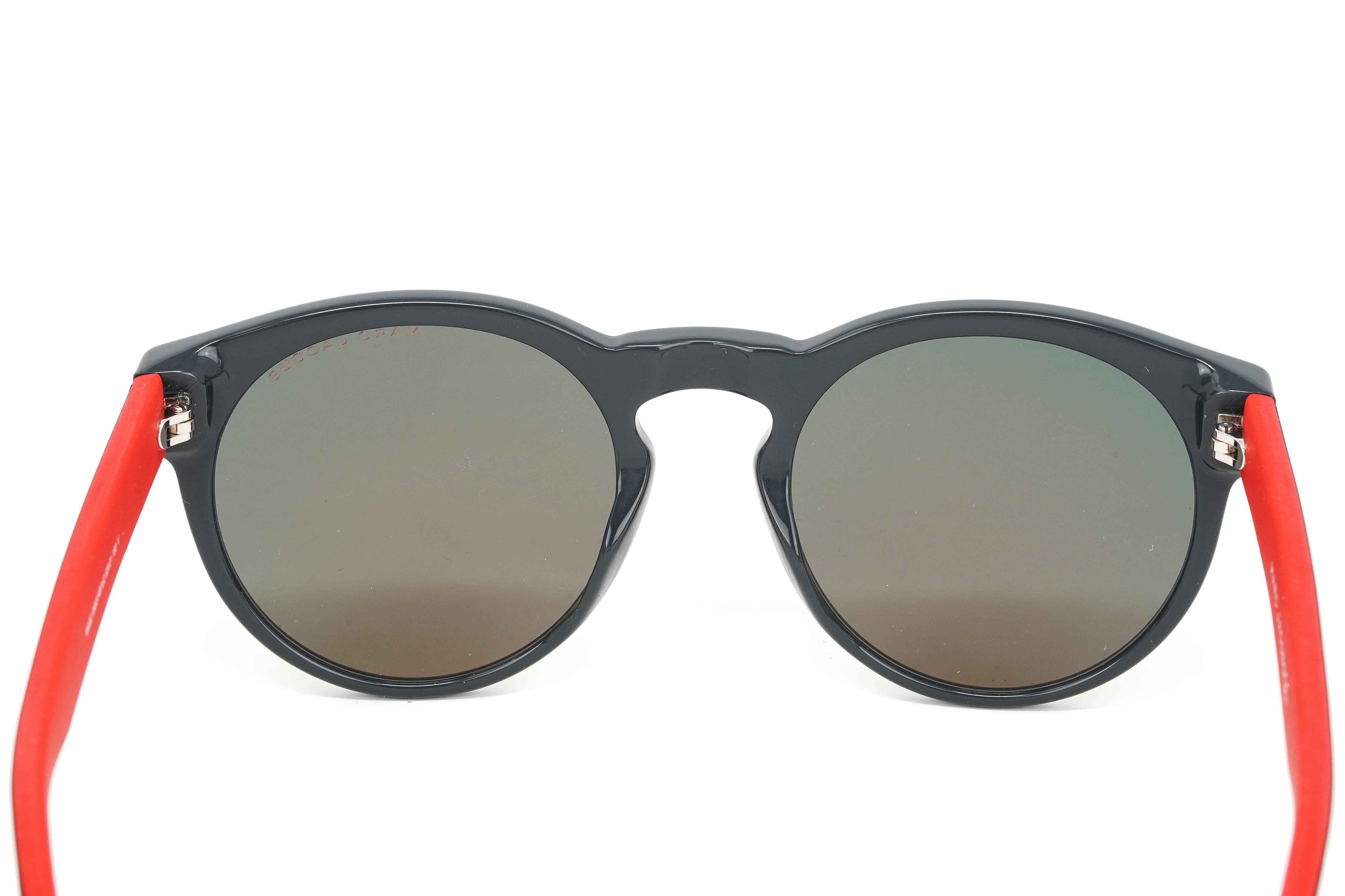 Marc Jacobs Unisex Round Sunglasses Grey Red Mirror Marc 358/S KB7-GR8 Sunglasses
