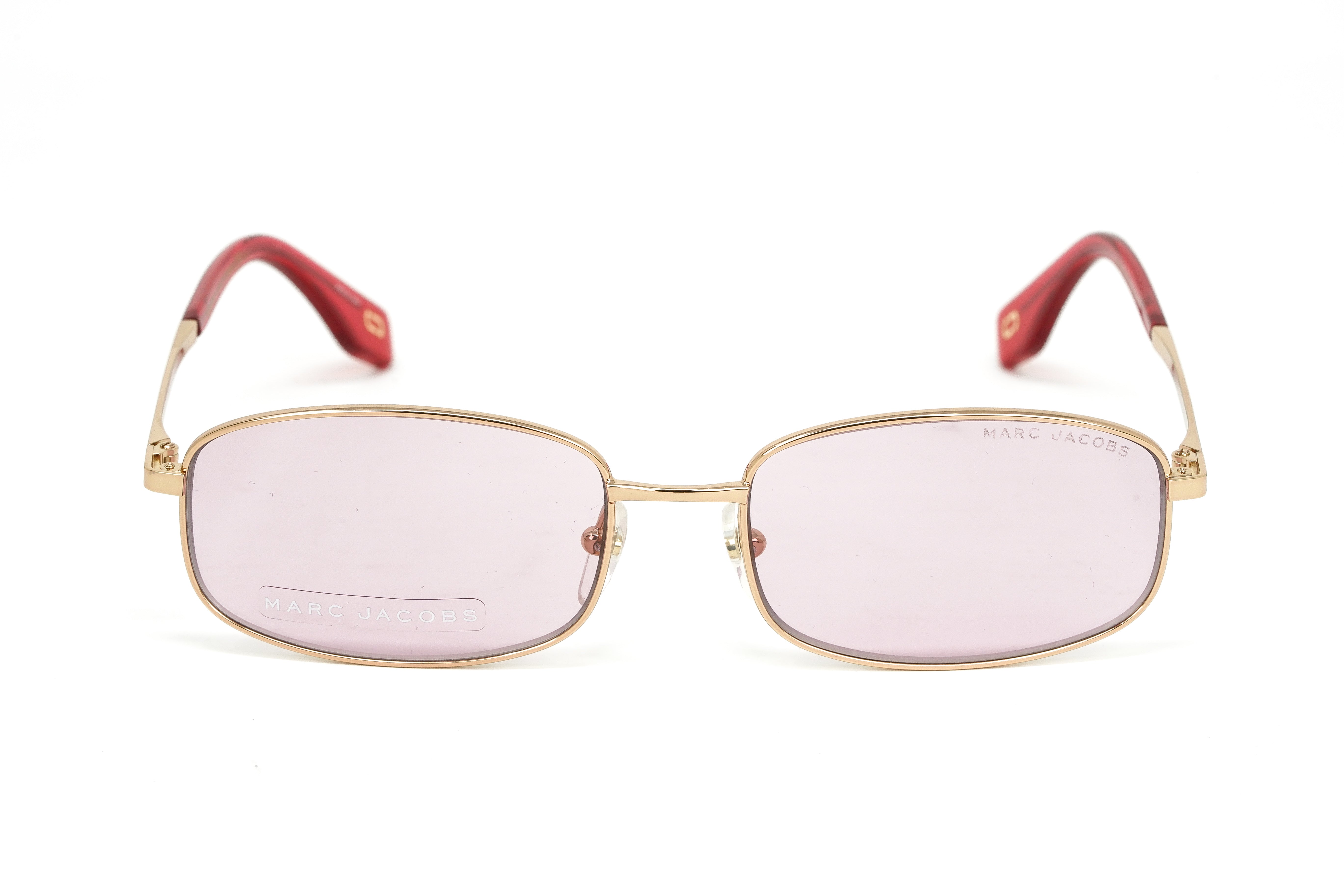 Marc Jacobs Women's Sunglasses Rectangular Pink/Gold MARC 368/S 35J-GR8 Sunglasses