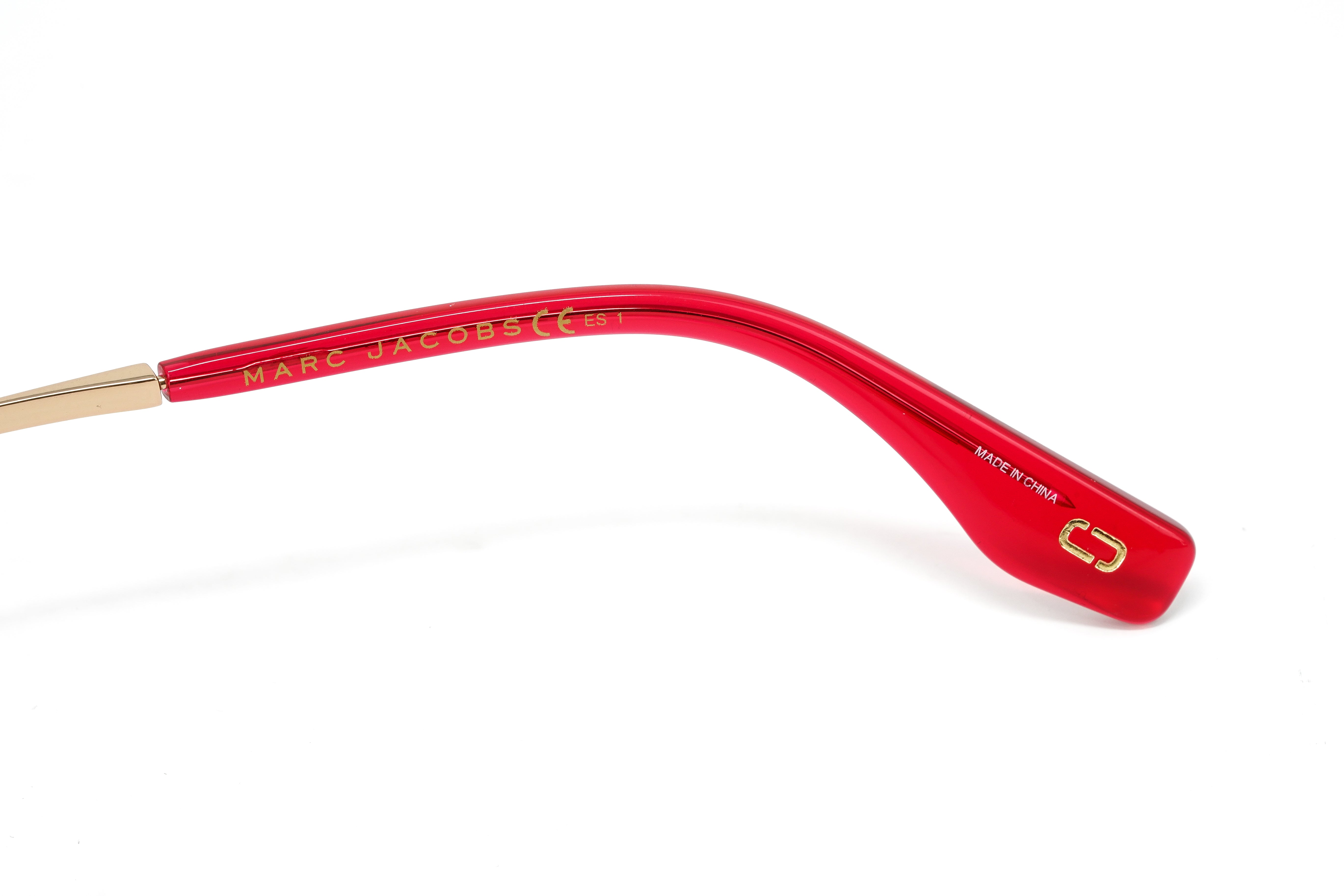 Marc Jacobs Women's Sunglasses Rectangular Pink/Gold MARC 368/S 35J-GR8 Sunglasses