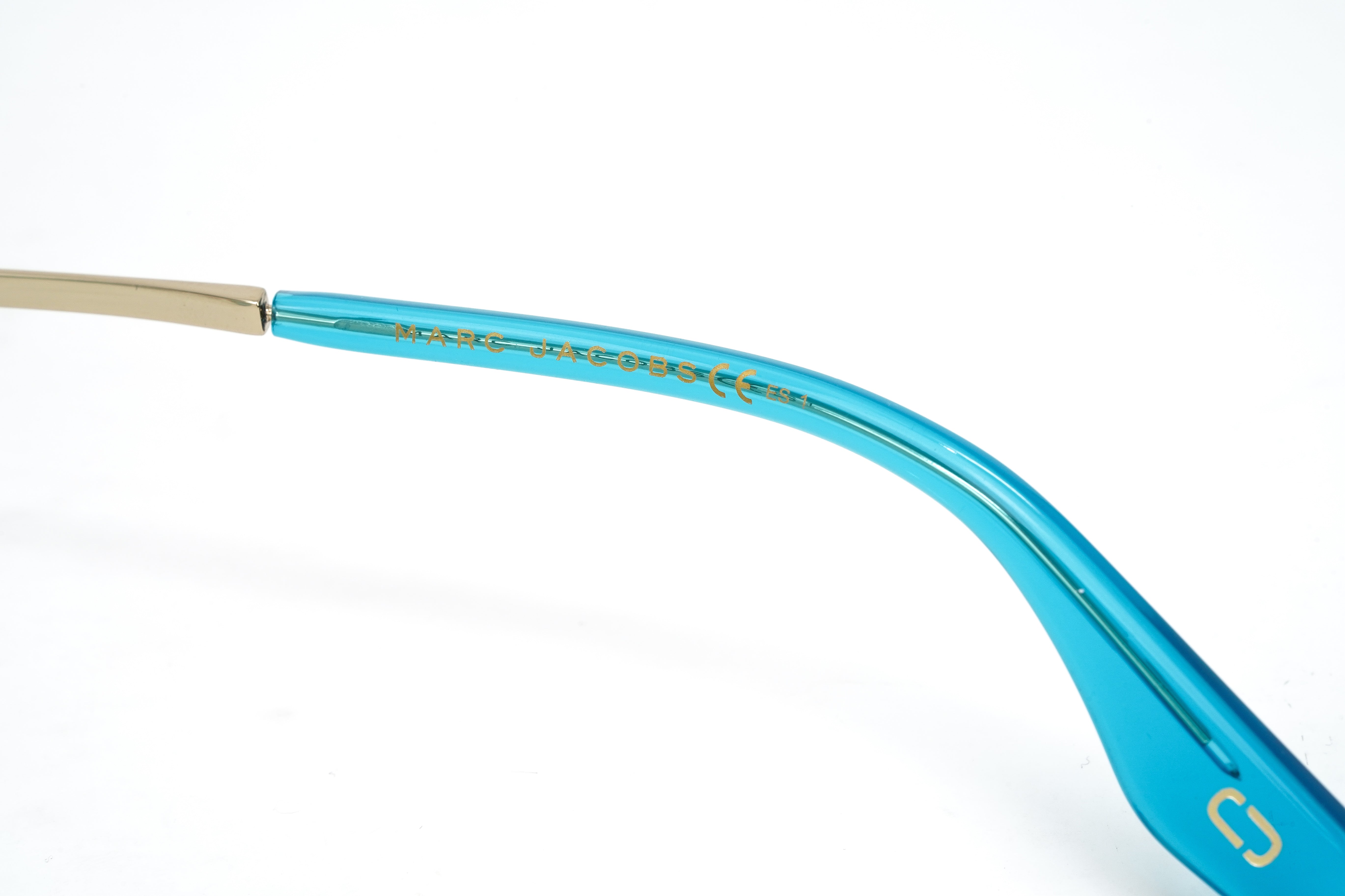 Marc Jacobs Women's Sunglasses Rectangular Blue/Gold MARC 368/S MVU-GR8 Sunglasses