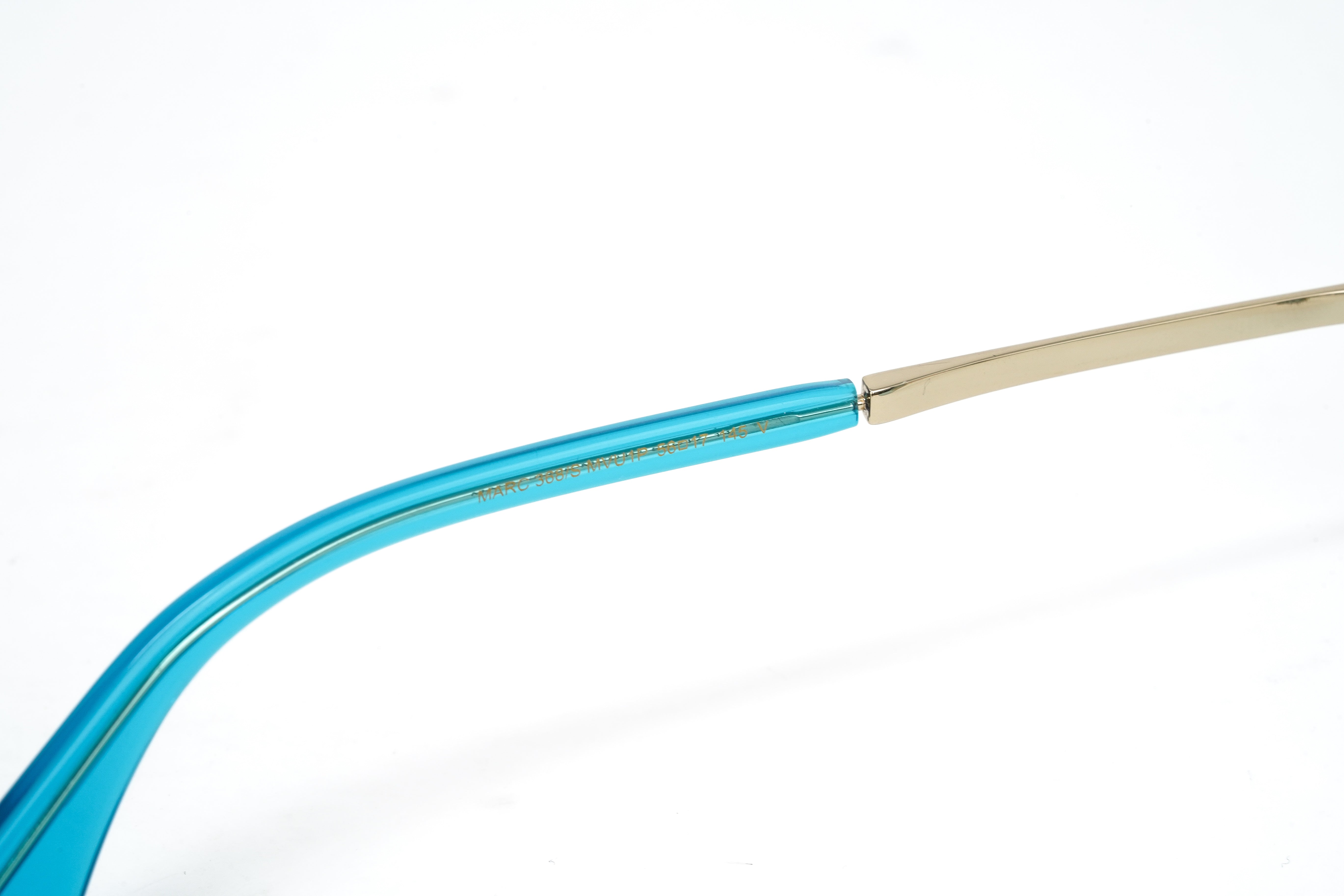 Marc Jacobs Women's Sunglasses Rectangular Blue/Gold MARC 368/S MVU-GR8 Sunglasses