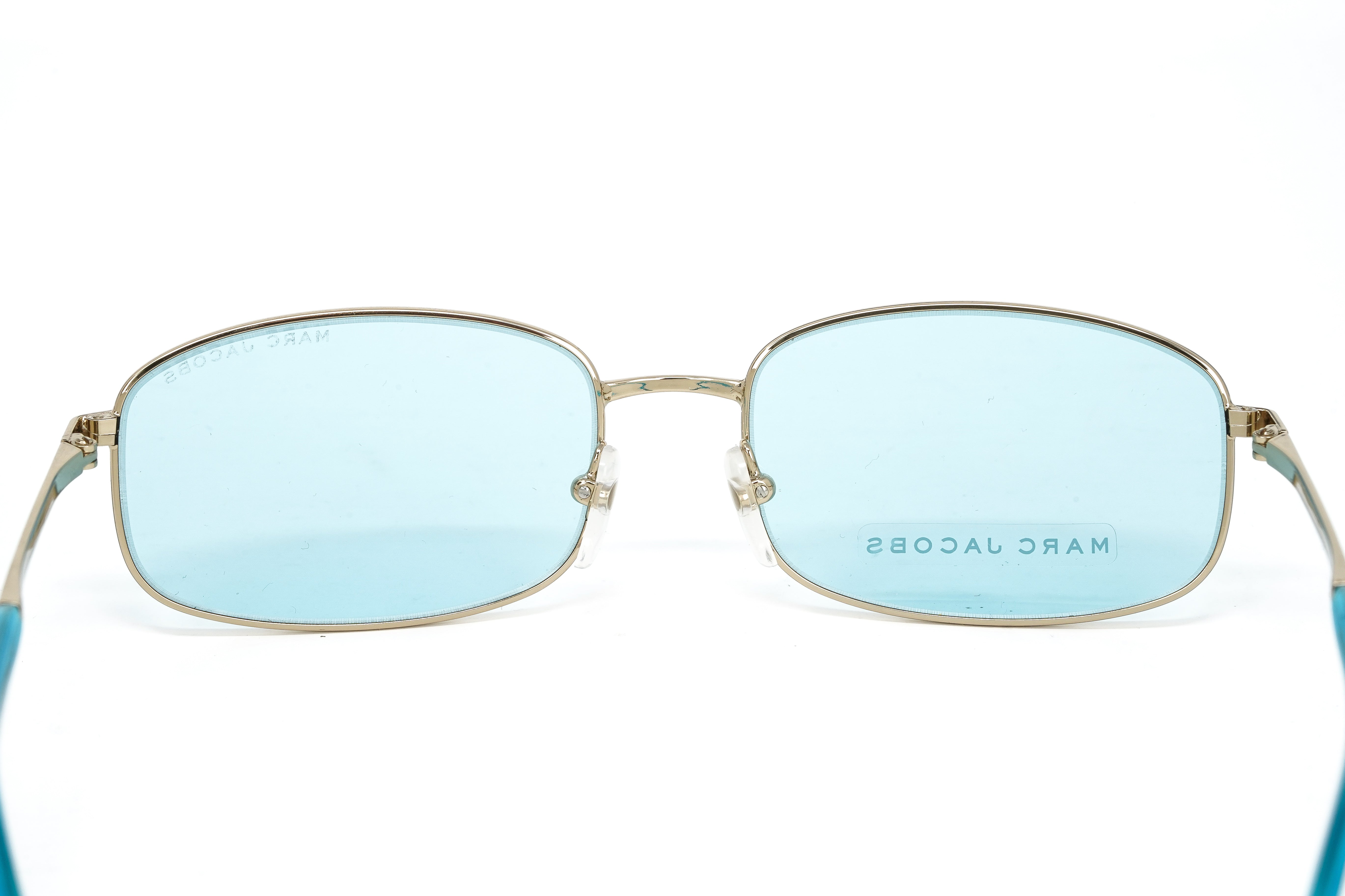 Marc Jacobs Women's Sunglasses Rectangular Blue/Gold MARC 368/S MVU-GR8 Sunglasses