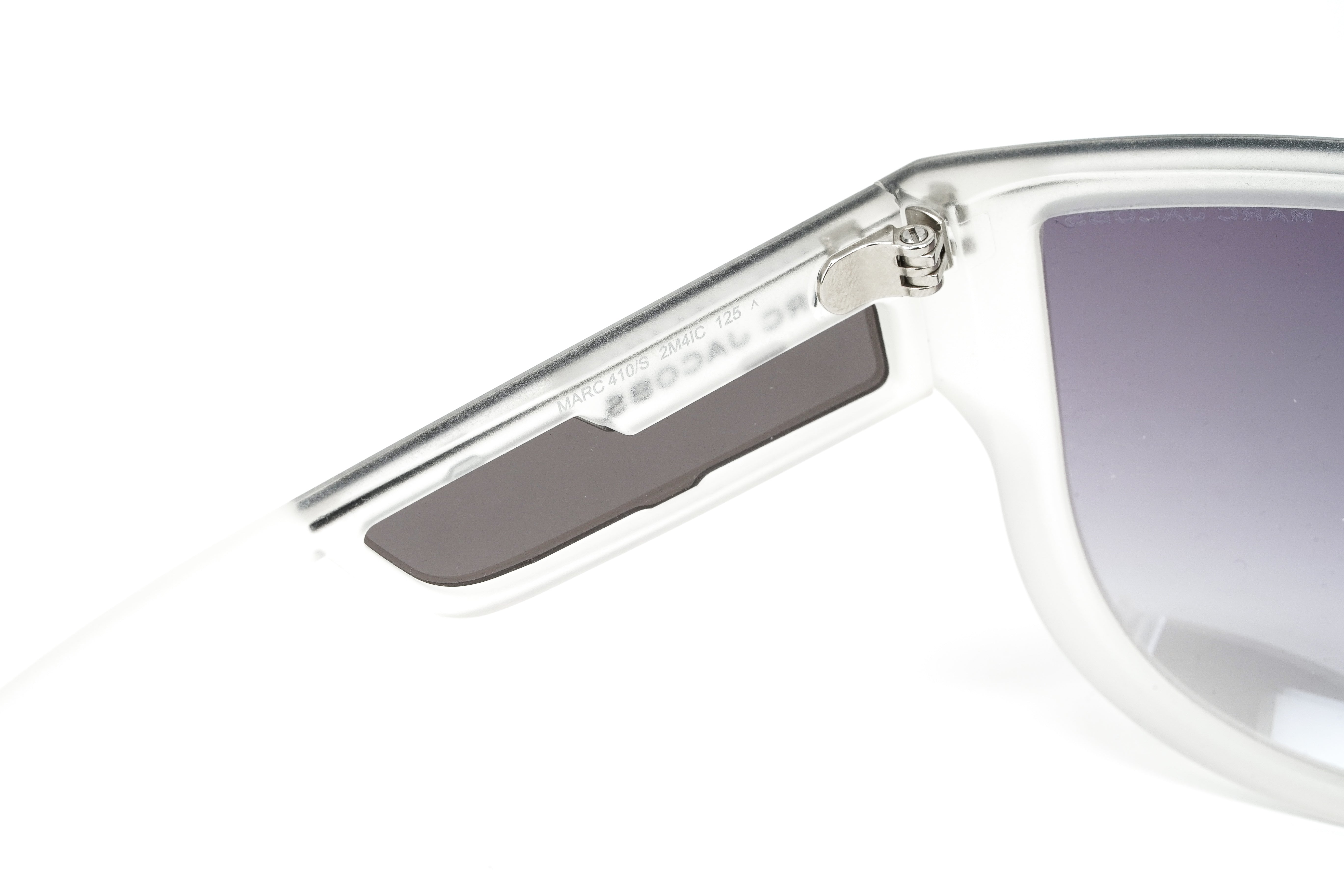 Marc Jacobs Women's Sunglasses Wraparound Shield Silver MARC 410/S 2M4-GR8 Sunglasses