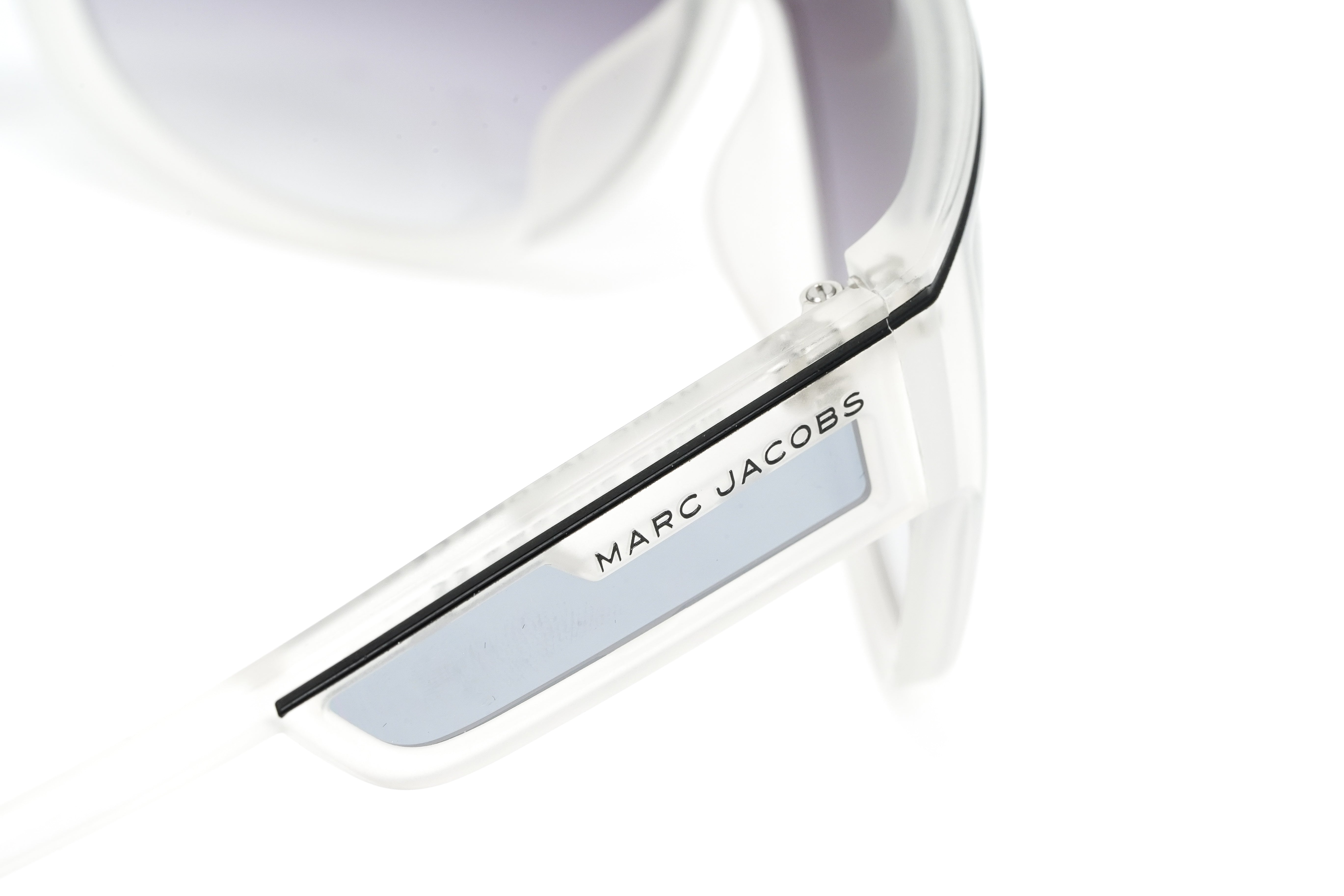 Marc Jacobs Women's Sunglasses Wraparound Shield Silver MARC 410/S 2M4-GR8 Sunglasses