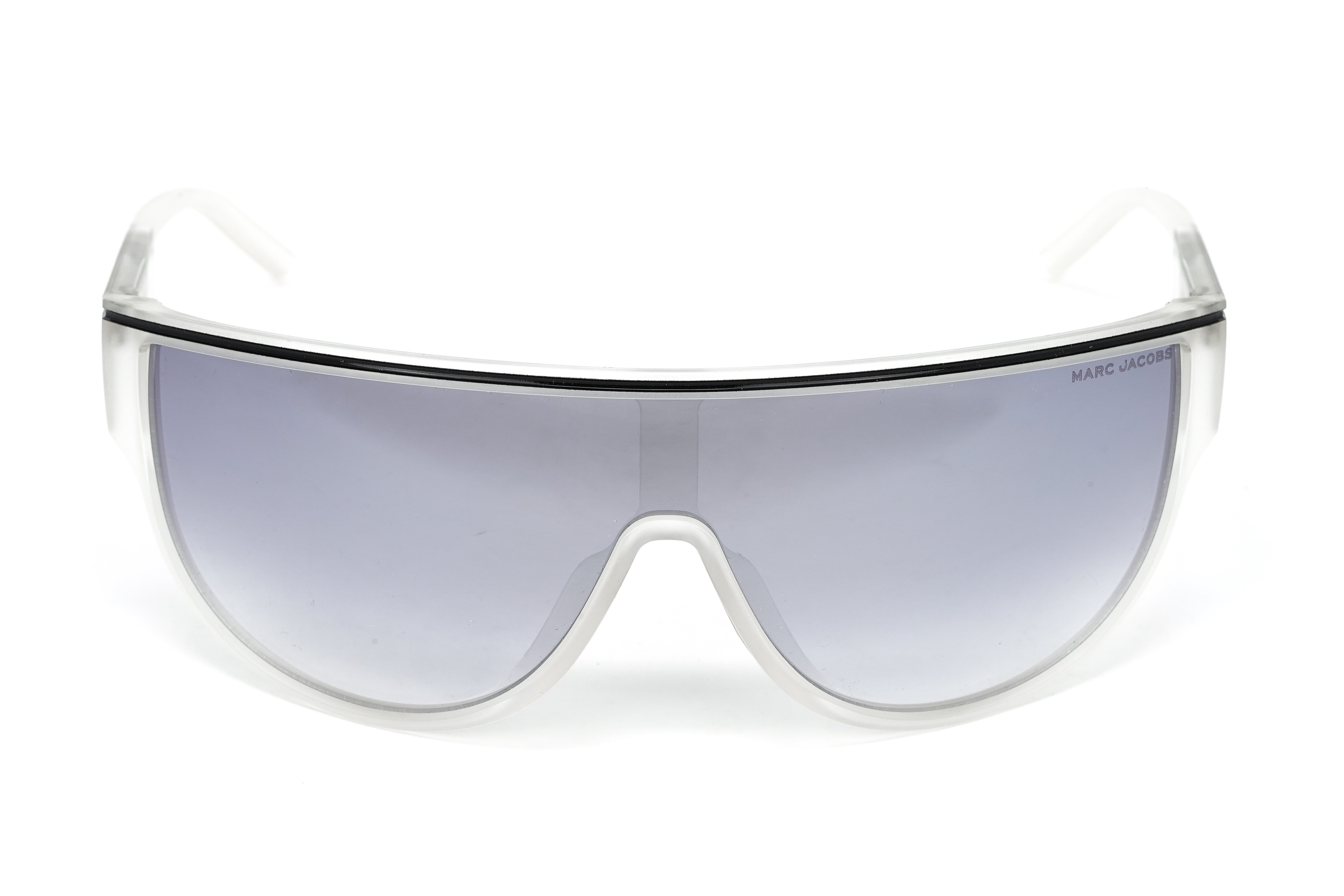 Marc Jacobs Women's Sunglasses Wraparound Shield Silver MARC 410/S 2M4-GR8 Sunglasses