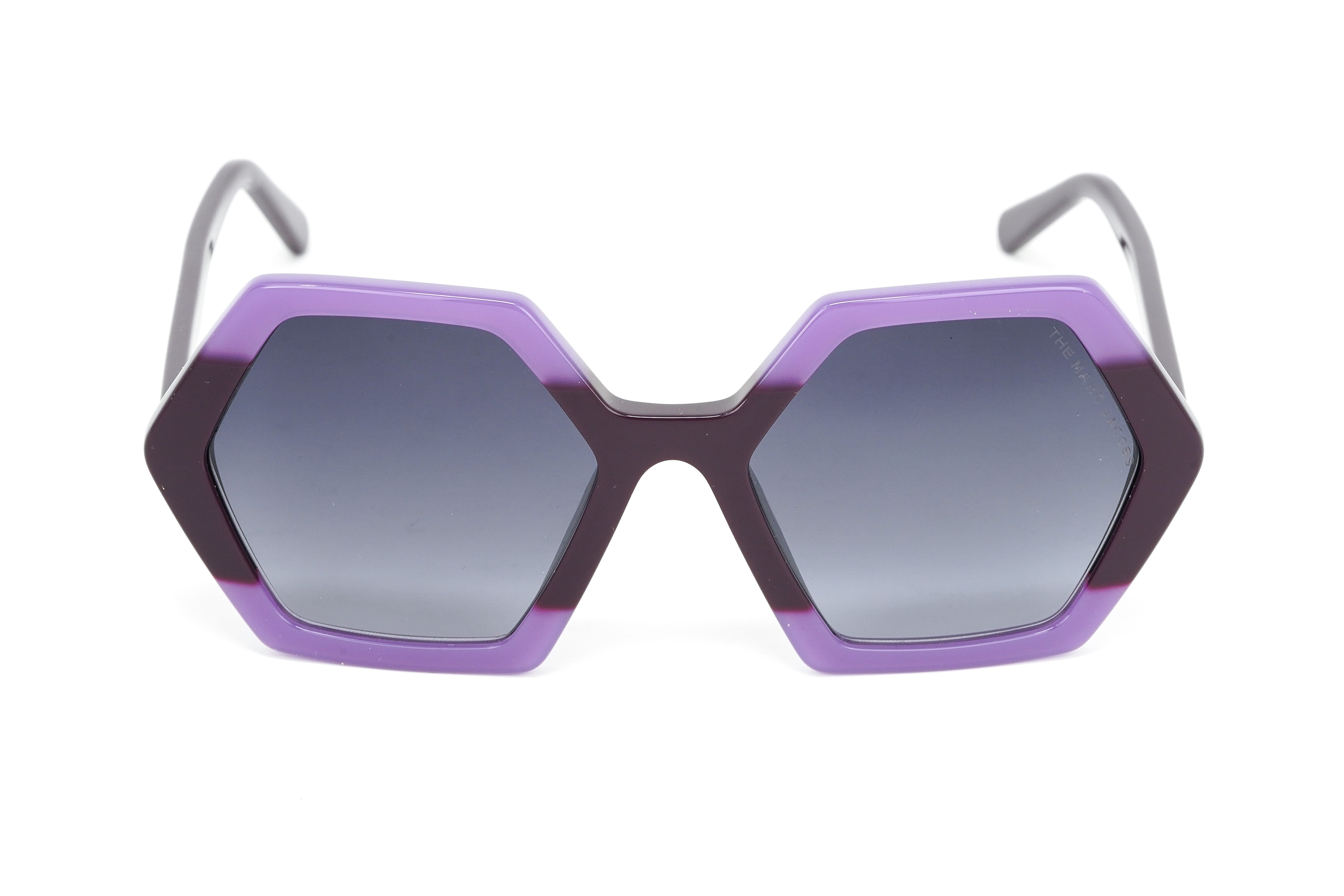 Marc Jacobs Women's Sunglasses Oversized Hexagonal Purple MARC 521/S RY8-GR8 Sunglasses