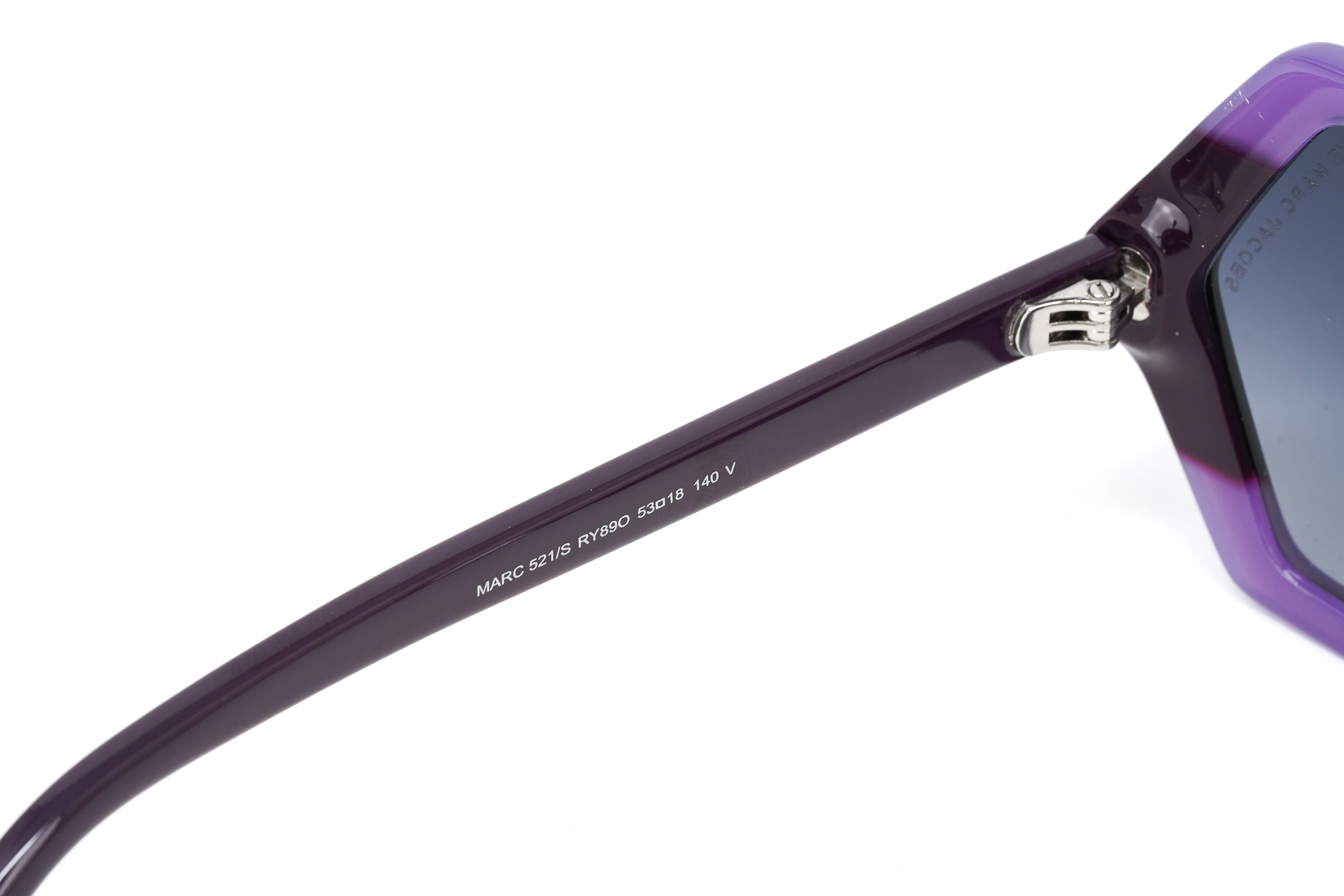 Marc Jacobs Women's Sunglasses Oversized Hexagonal Purple MARC 521/S RY8-GR8 Sunglasses