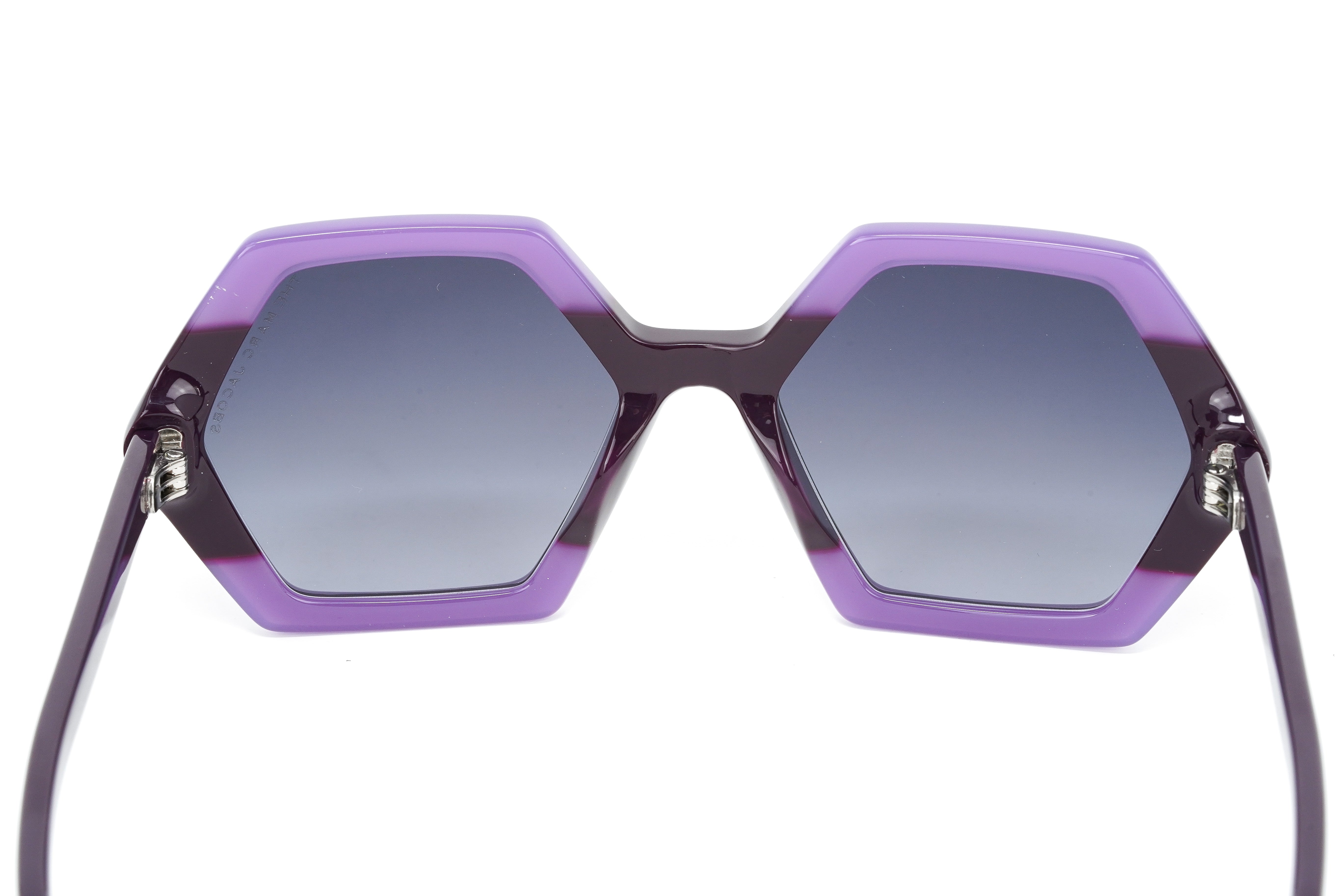 Marc Jacobs Women's Sunglasses Oversized Hexagonal Purple MARC 521/S RY8-GR8 Sunglasses