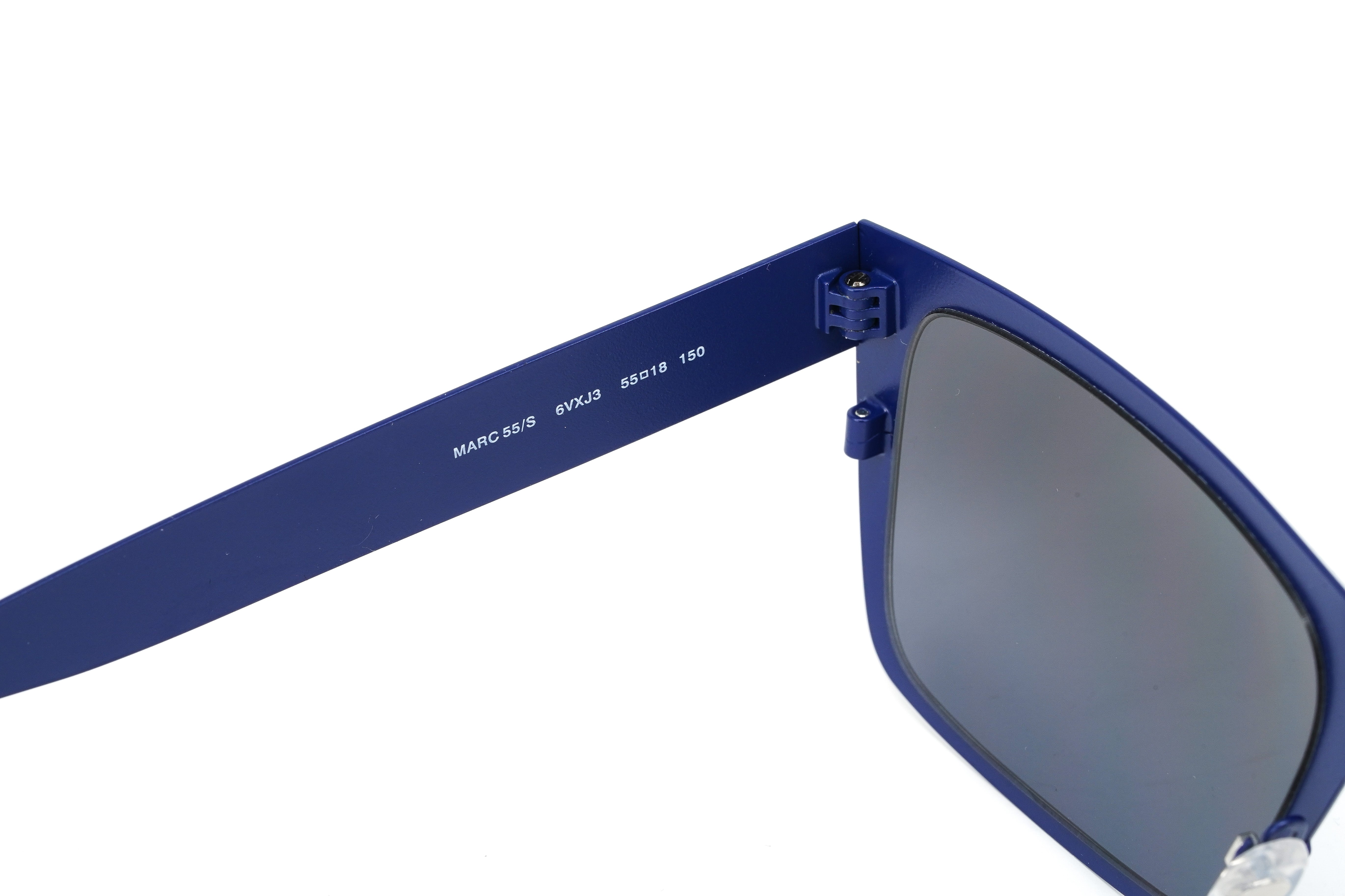 Marc Jacobs Men's Rectangular Sunglasses Flat Top Blue MARC 55/S 6VX-GR8 Sunglasses