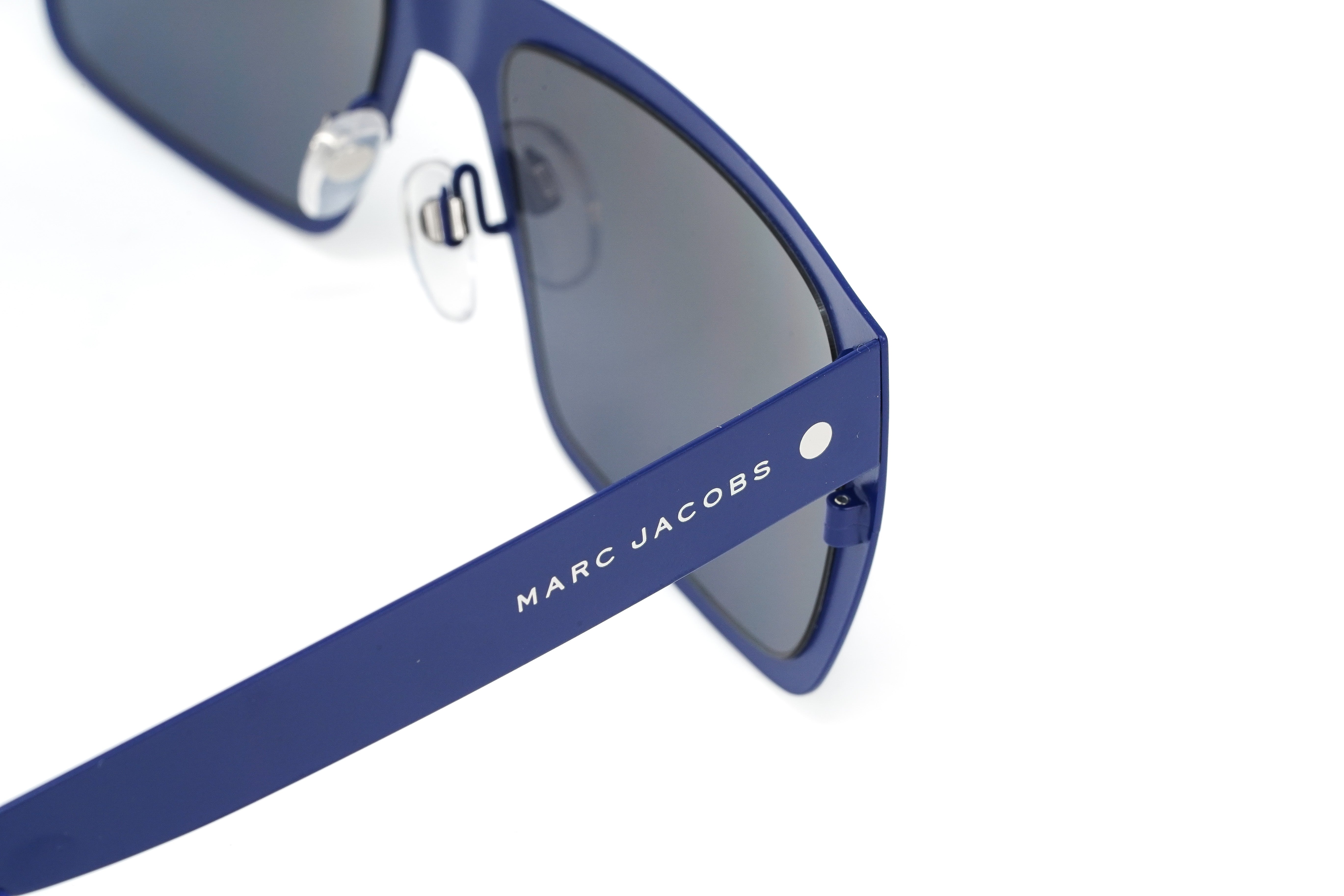 Marc Jacobs Men's Rectangular Sunglasses Flat Top Blue MARC 55/S 6VX-GR8 Sunglasses