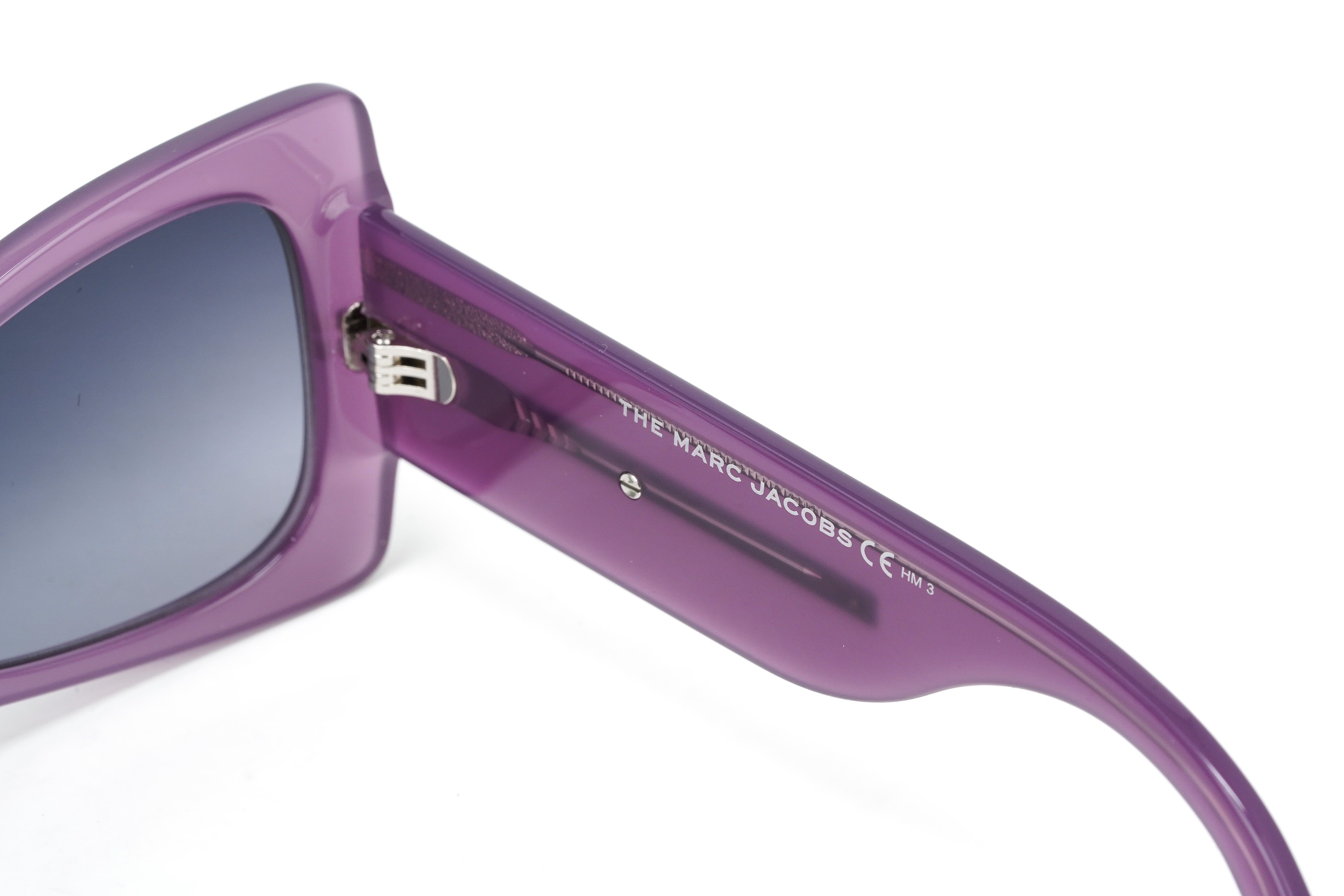 Marc Jacobs Women's Sunglasses Angular Butterfly Violet MARC 553/S 789-GR8 Sunglasses