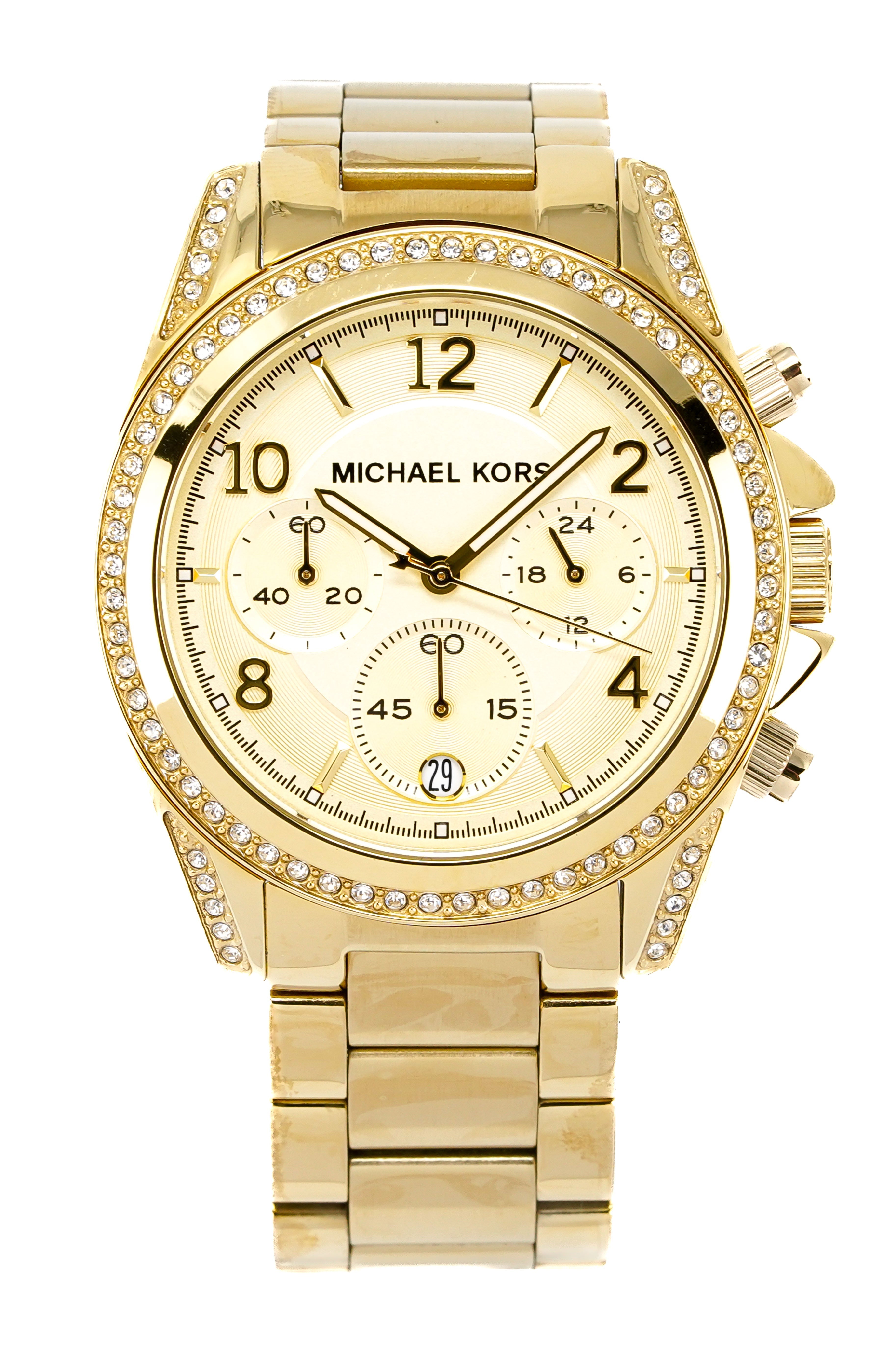 Michael Kors Golden Blair Glitz Women's Watch MK5166 Original With 1 Year  Warranty For Mechanism | Lazada PH