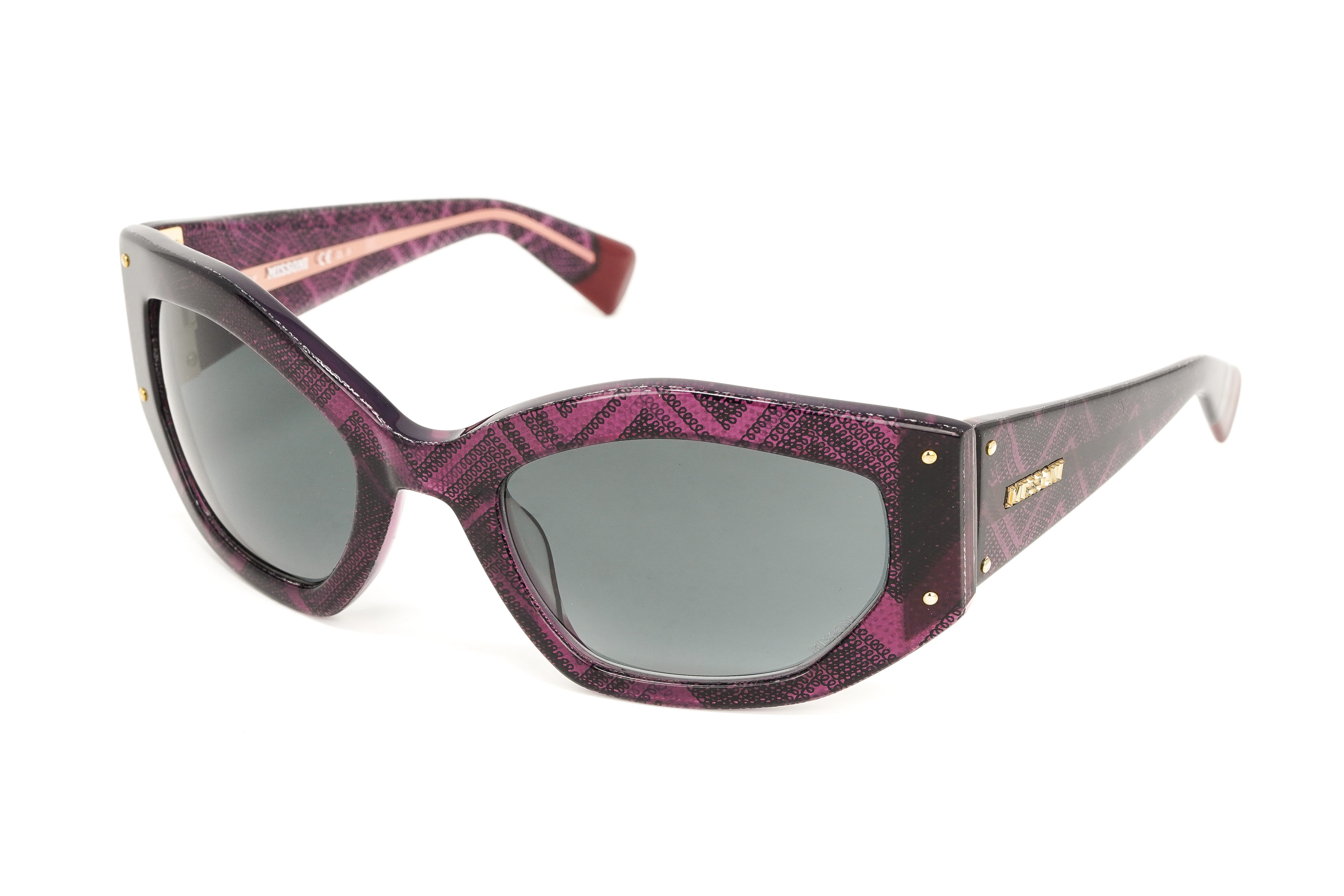 Missoni Women's Sunglasses Hexagon Plum Sparkle MIS 0001/S EM5-GR8 Sunglasses