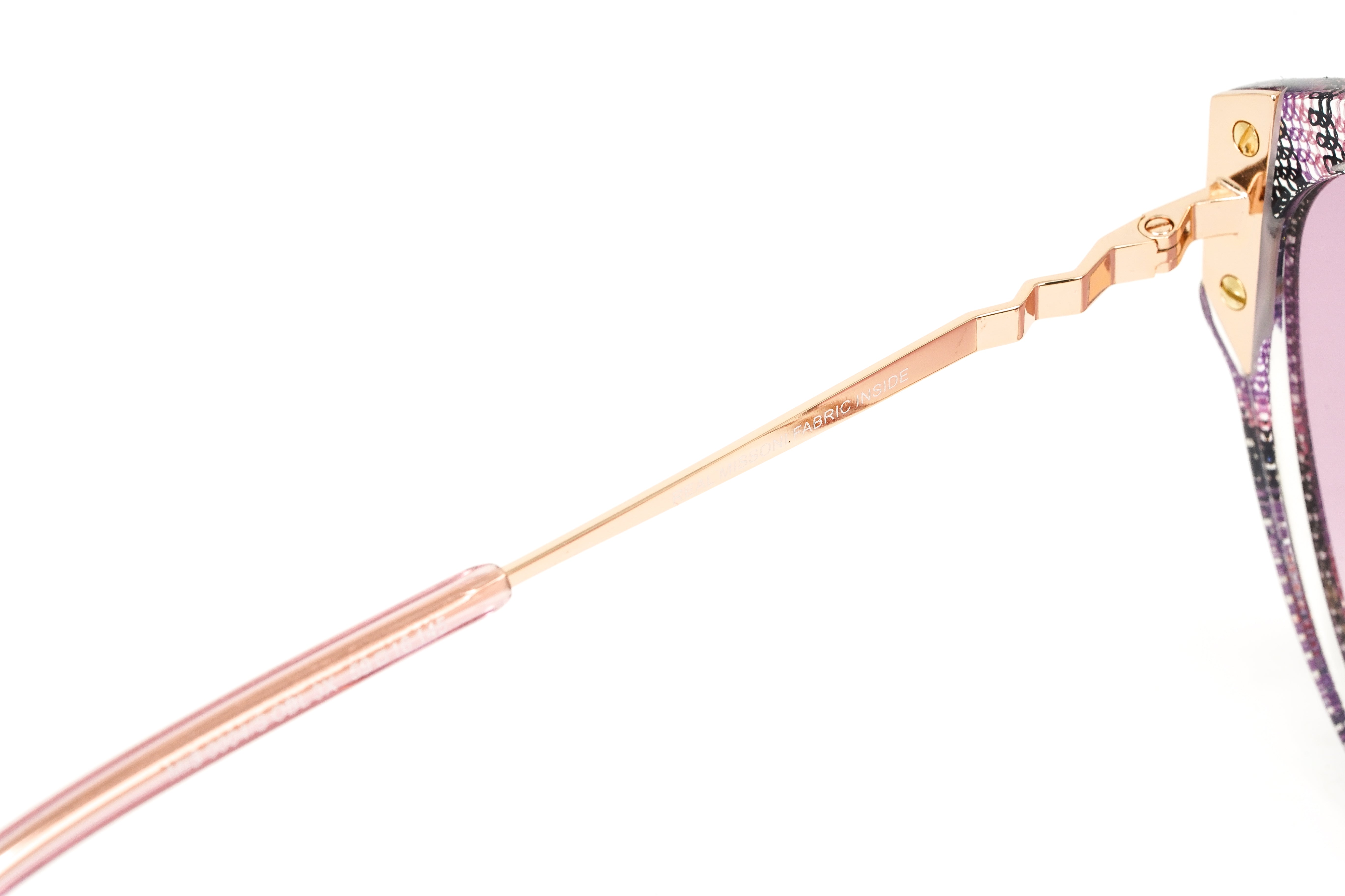 Missoni Women's Sunglasses Cat Eye Pattern Pink MIS 0004/S OBL-GR8 Sunglasses