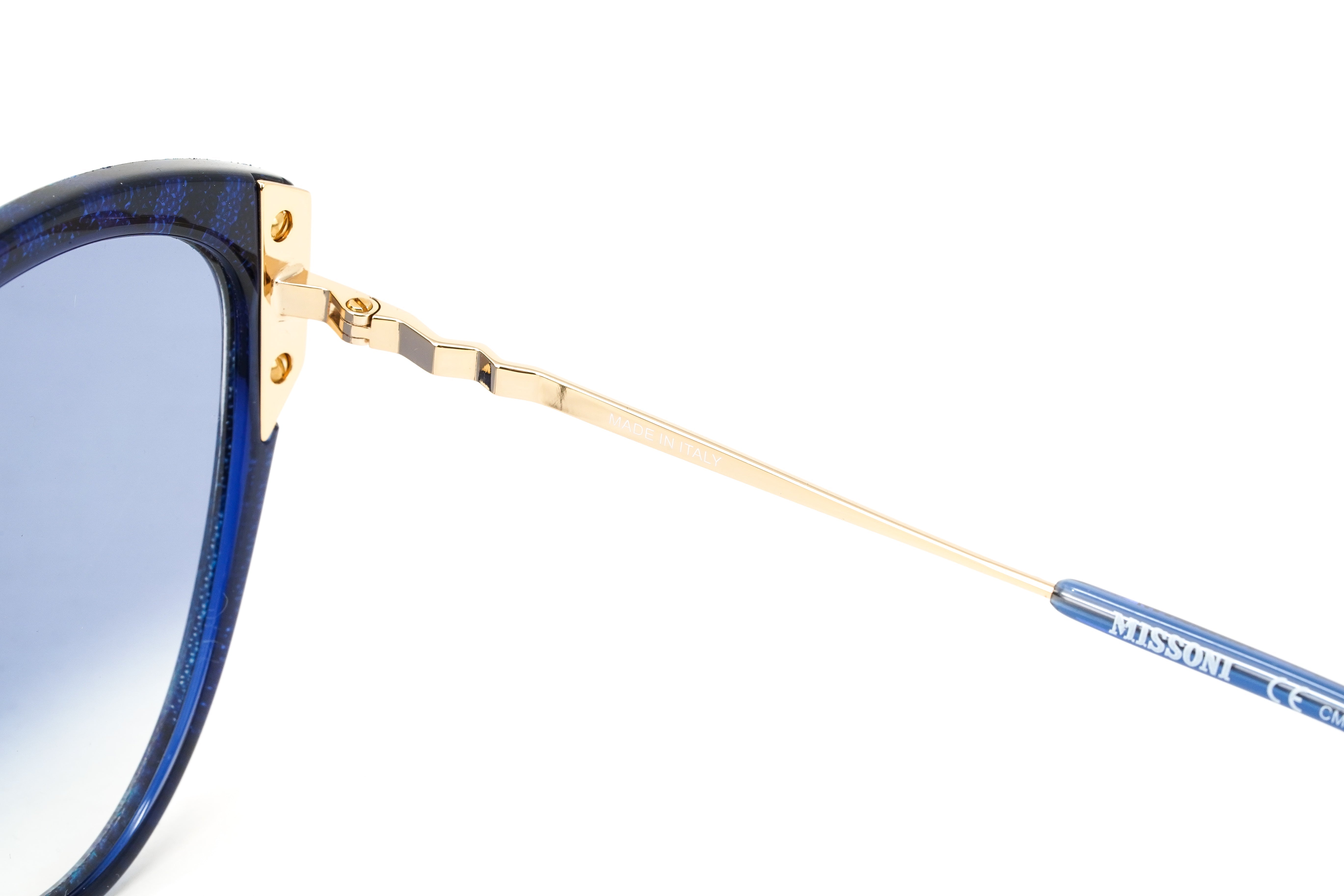 Missoni Women's Sunglasses Cat Eye Blue MIS 0004/S S6F-GR8 Sunglasses