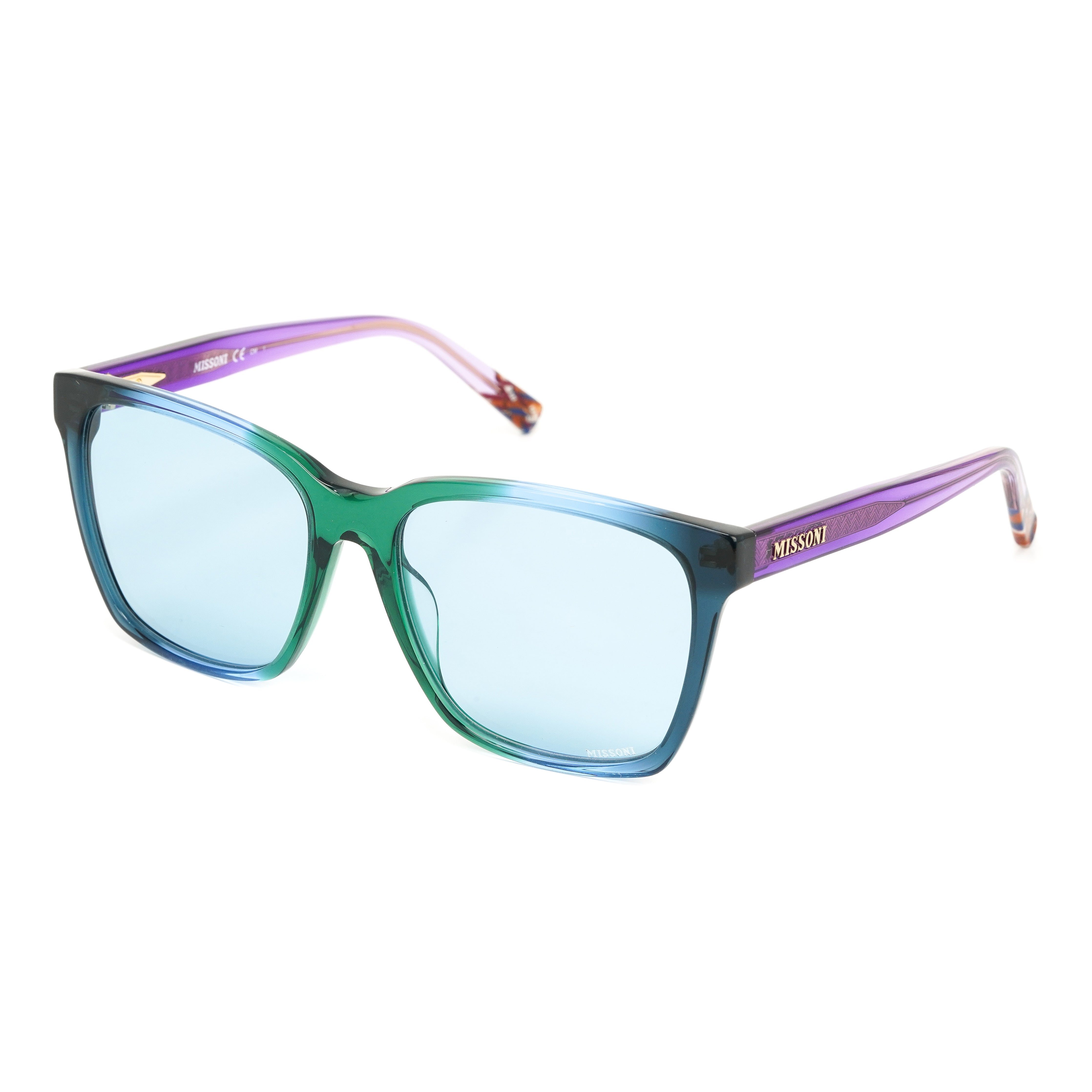 Missoni Women's Sunglasses Square Green Azure MIS 0008/S DCF-GR8 Sunglasses