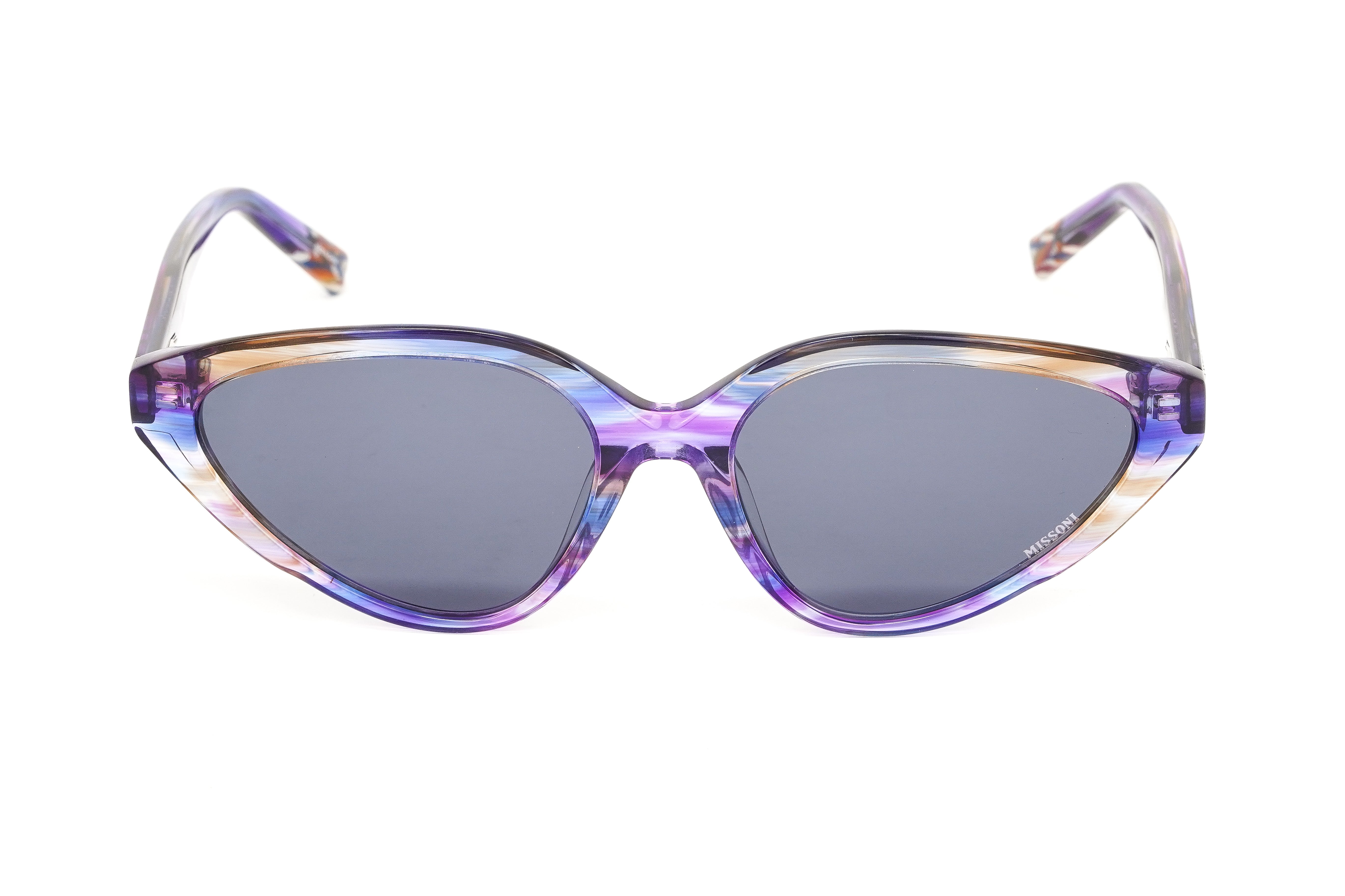 Missoni Women's Sunglasses Cat Eye Blue Violet Horn MIS 0010/S V43-GR8 Sunglasses