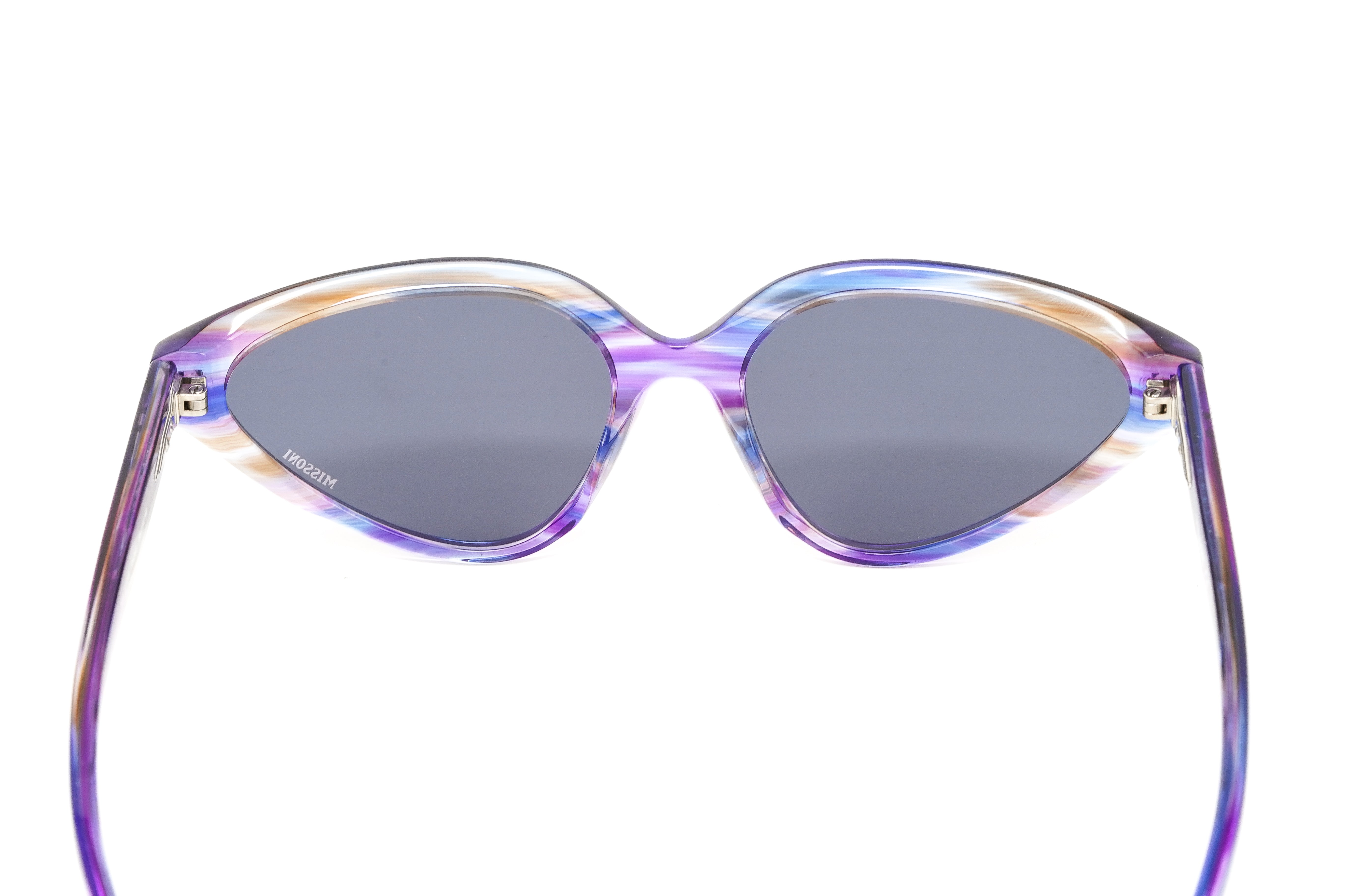 Missoni Women's Sunglasses Cat Eye Blue Violet Horn MIS 0010/S V43-GR8 Sunglasses