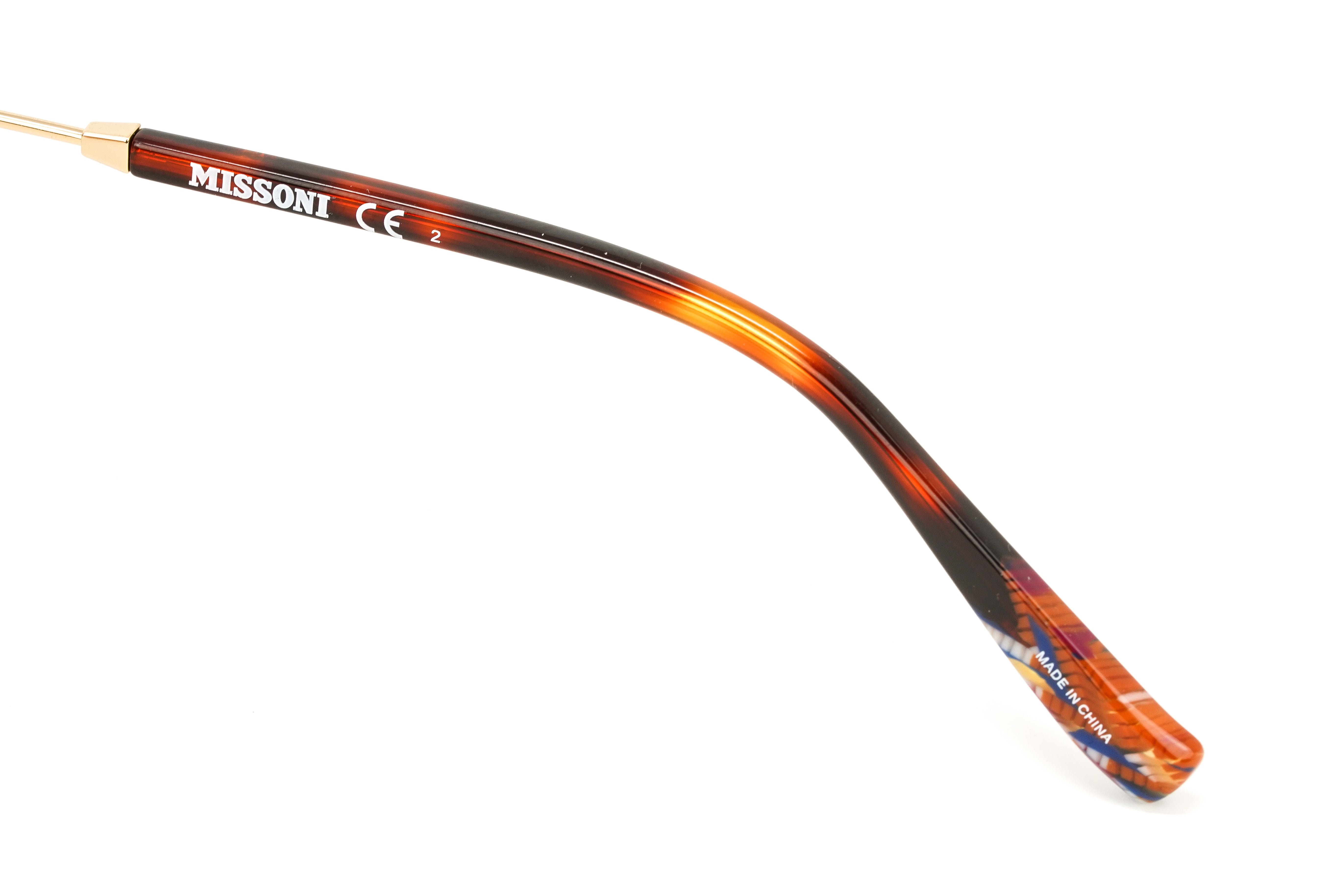 Missoni Women's Sunglasses Round Pilot Palladium Gold MIS 0015/S TNG-GR8 Sunglasses