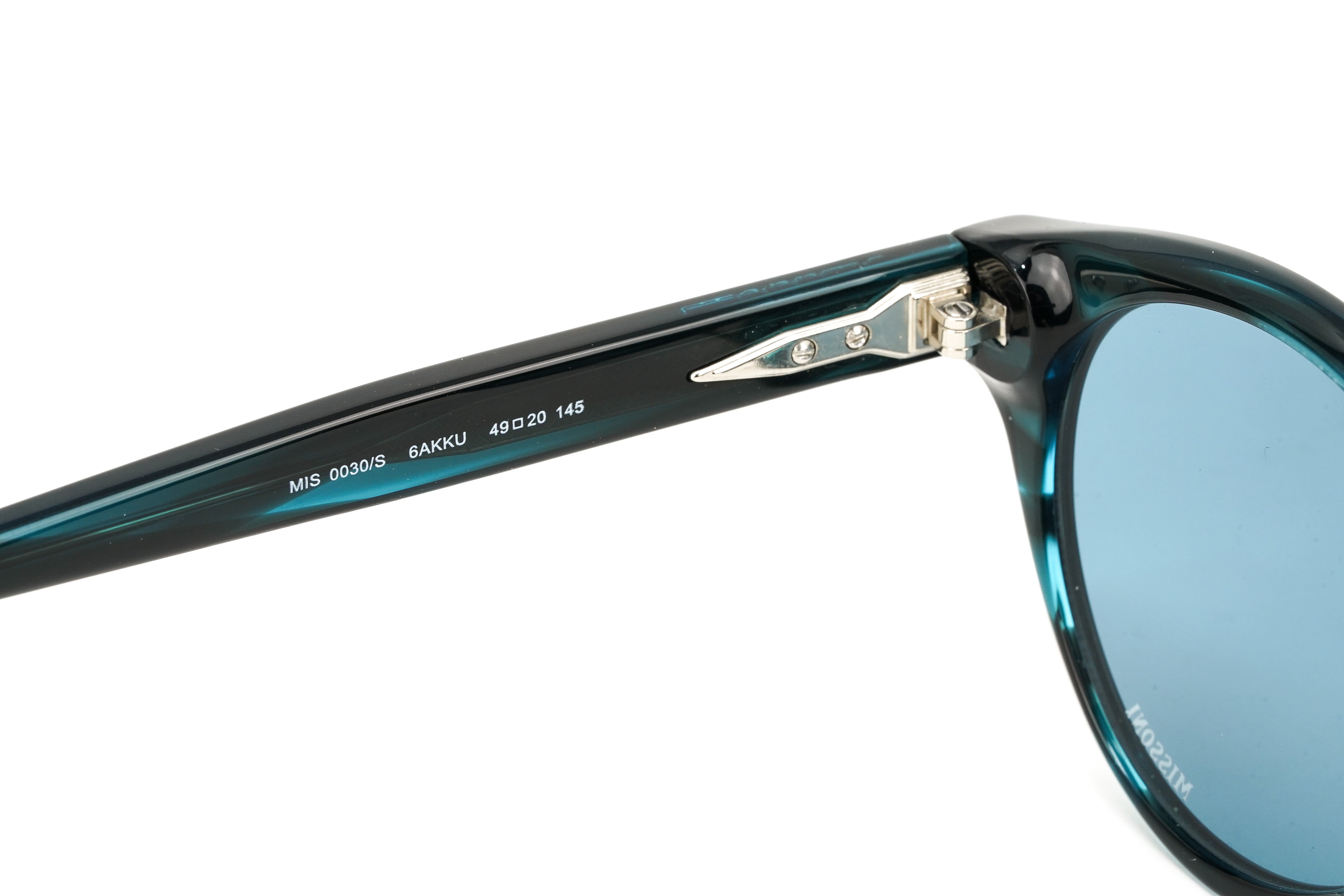 Missoni Women's Sunglasses Round Green Horn MIS 0030/S 6AK-GR8 Sunglasses