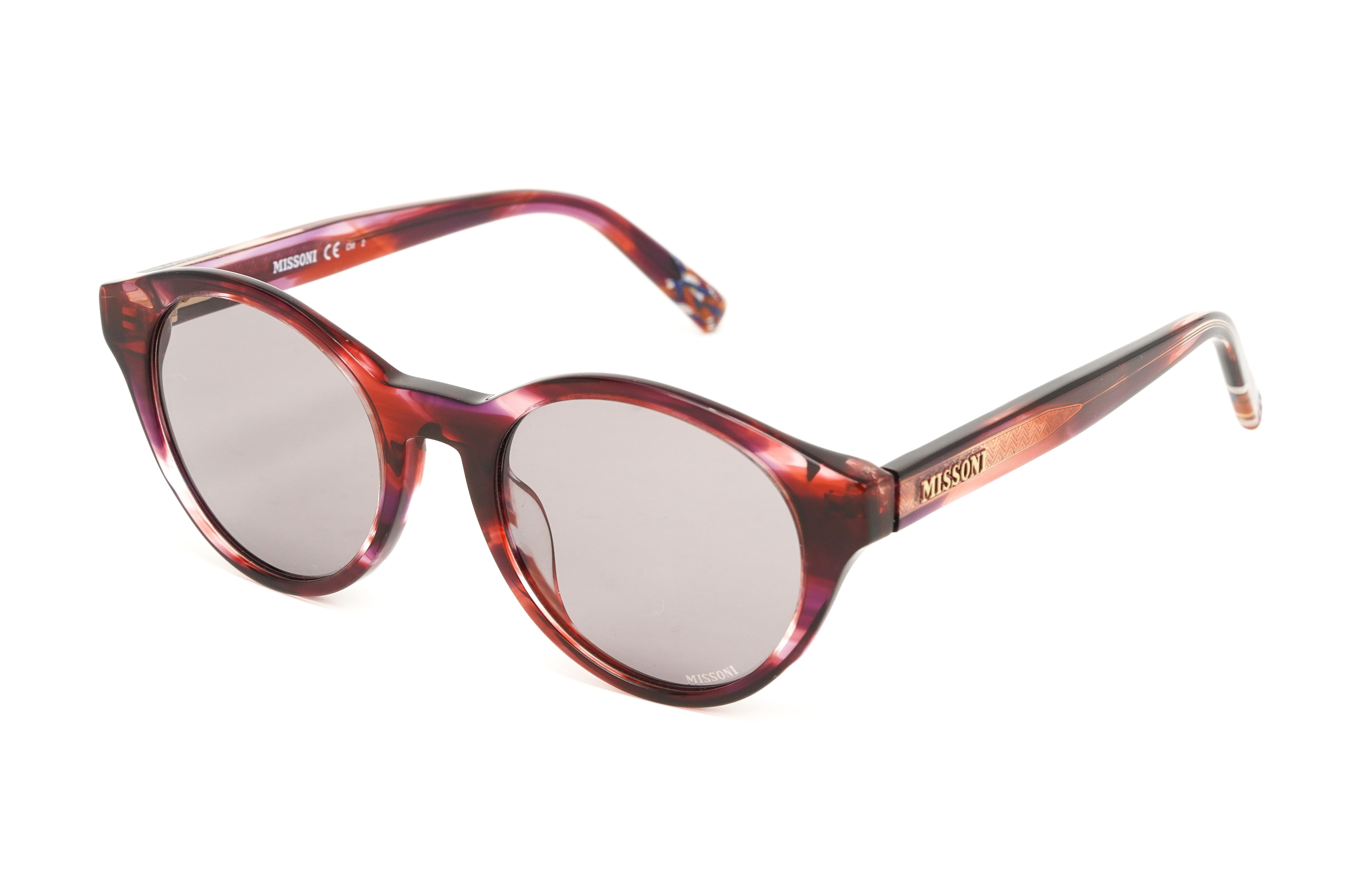 Missoni Women's Sunglasses Round Pink/Red Horn MIS 0030/S S2Y-GR8 Sunglasses