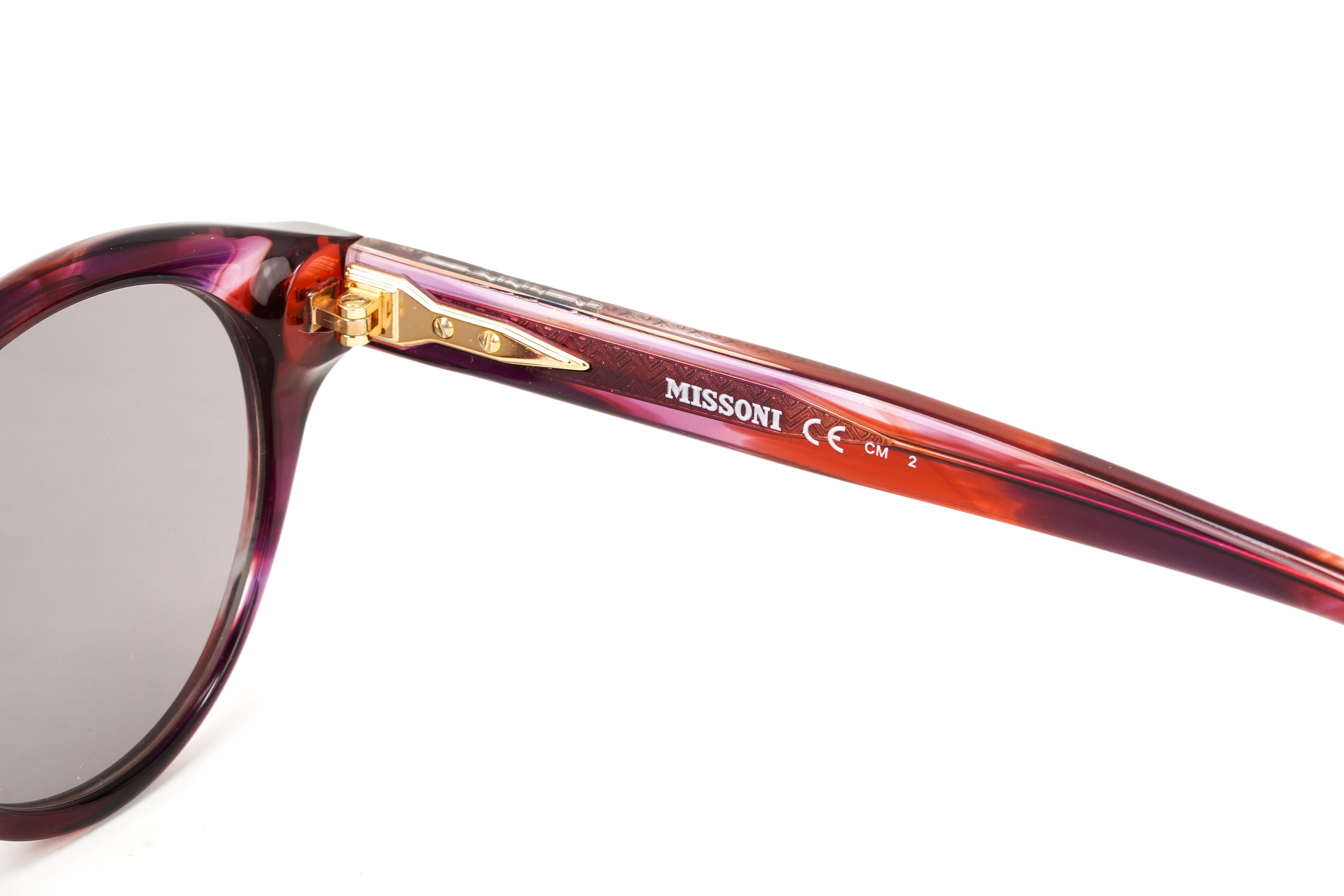 Missoni Women's Sunglasses Round Pink/Red Horn MIS 0030/S S2Y-GR8 Sunglasses