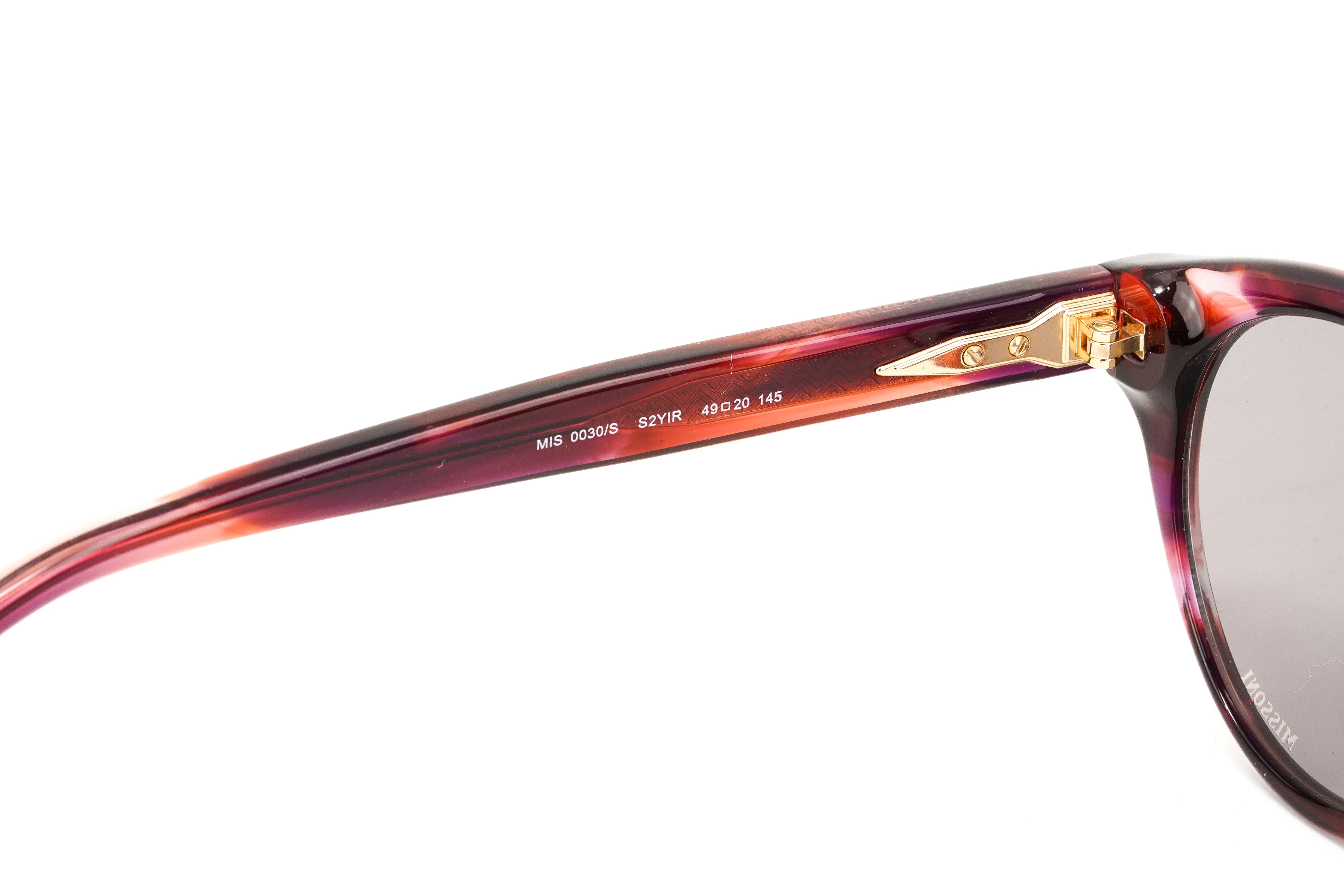 Missoni Women's Sunglasses Round Pink/Red Horn MIS 0030/S S2Y-GR8 Sunglasses