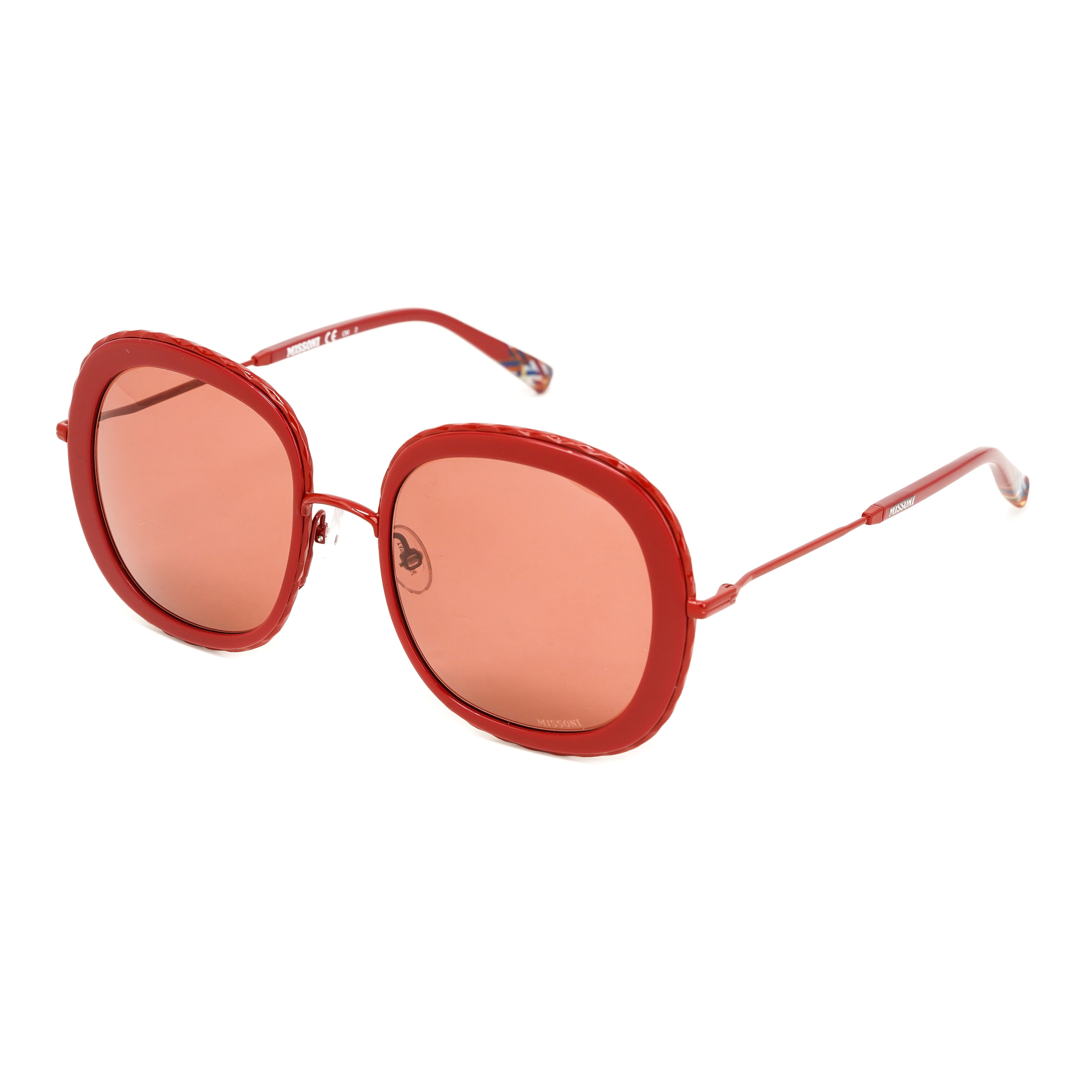 Missoni Women's Sunglasses Oversized Square Red MIS 0034/S C9A-GR8 Sunglasses