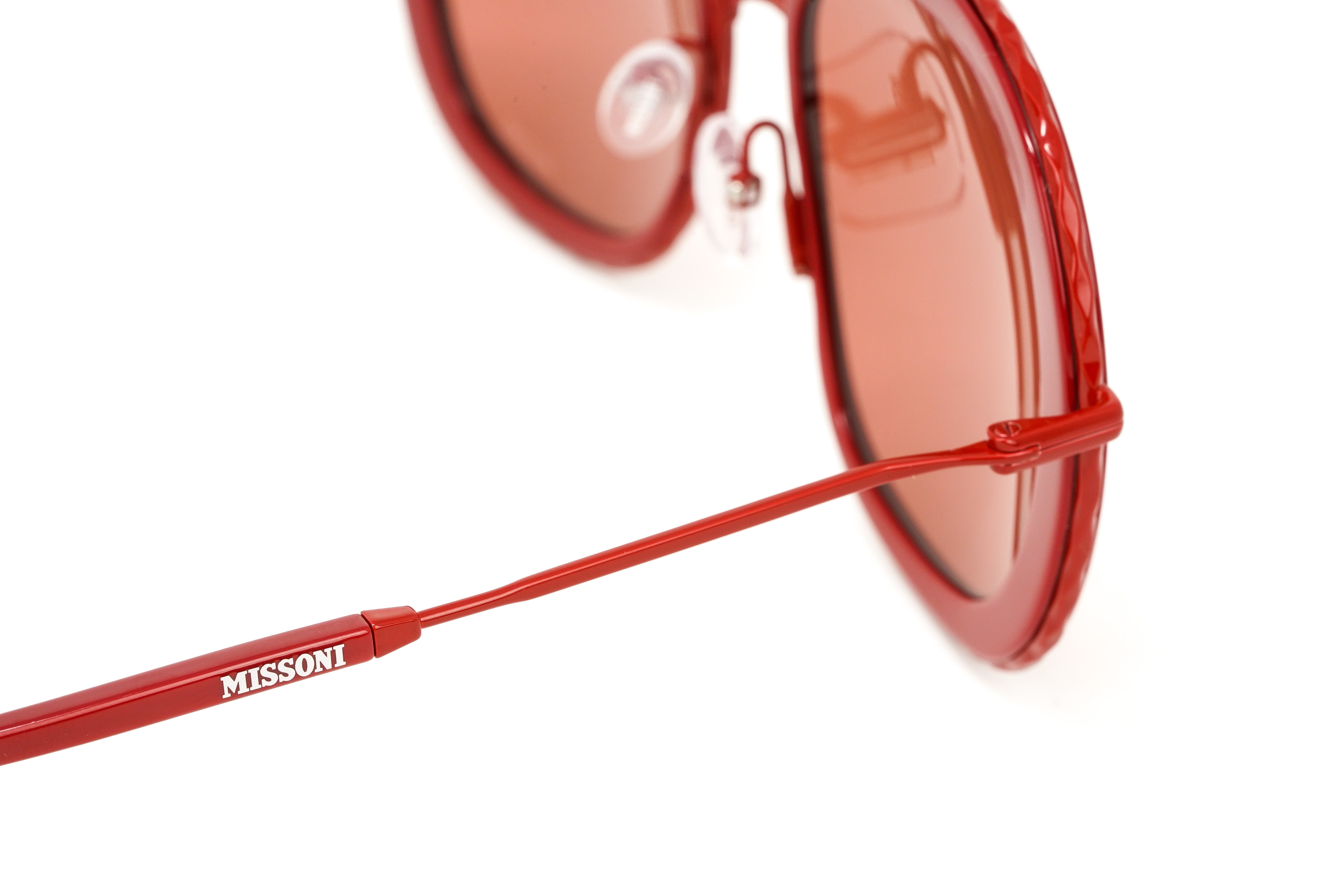 Missoni Women's Sunglasses Oversized Square Red MIS 0034/S C9A-GR8 Sunglasses
