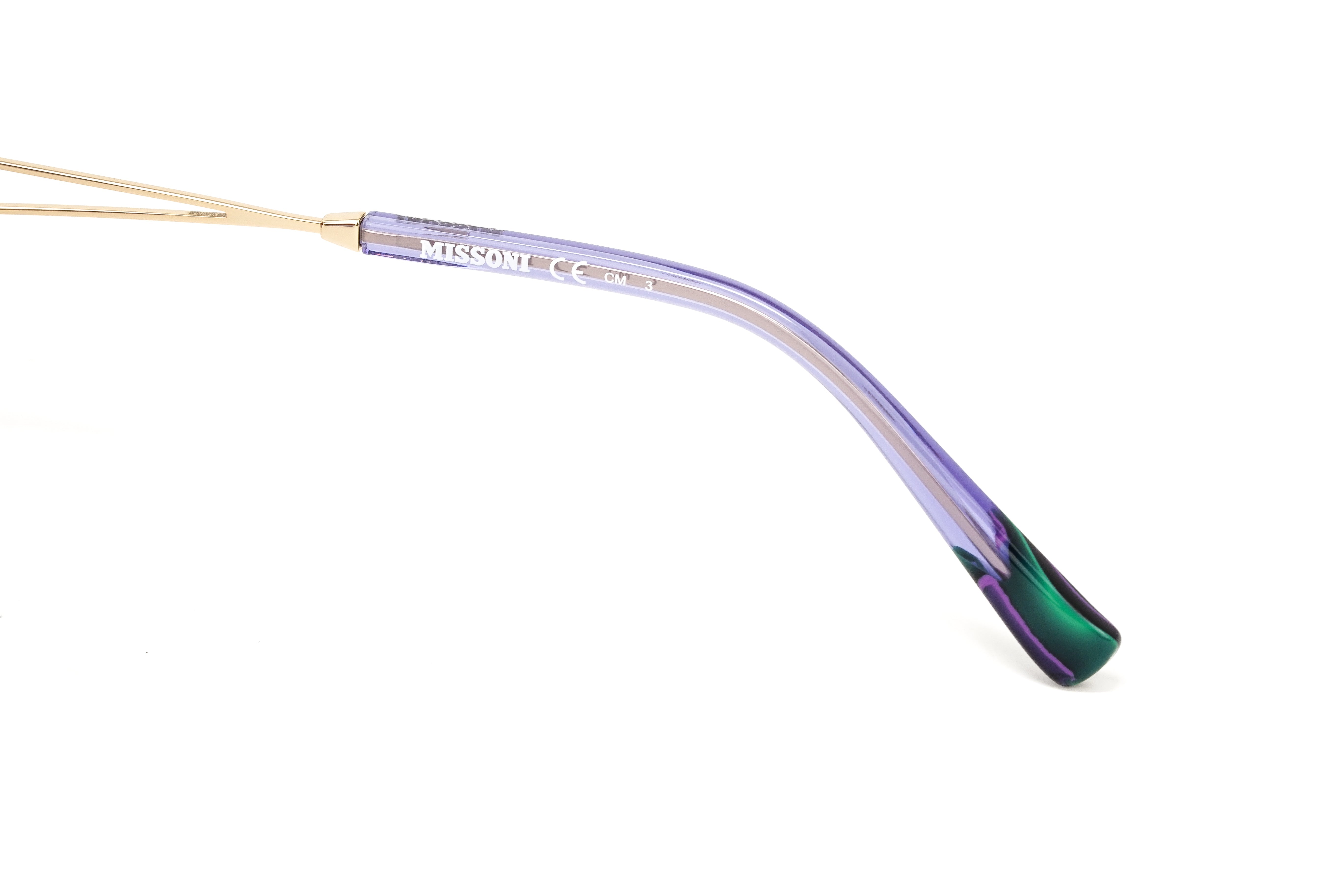 Missoni Women's Sunglasses Oversized Round Gold/Violet MIS 0074/S S9E-GR8 Sunglasses