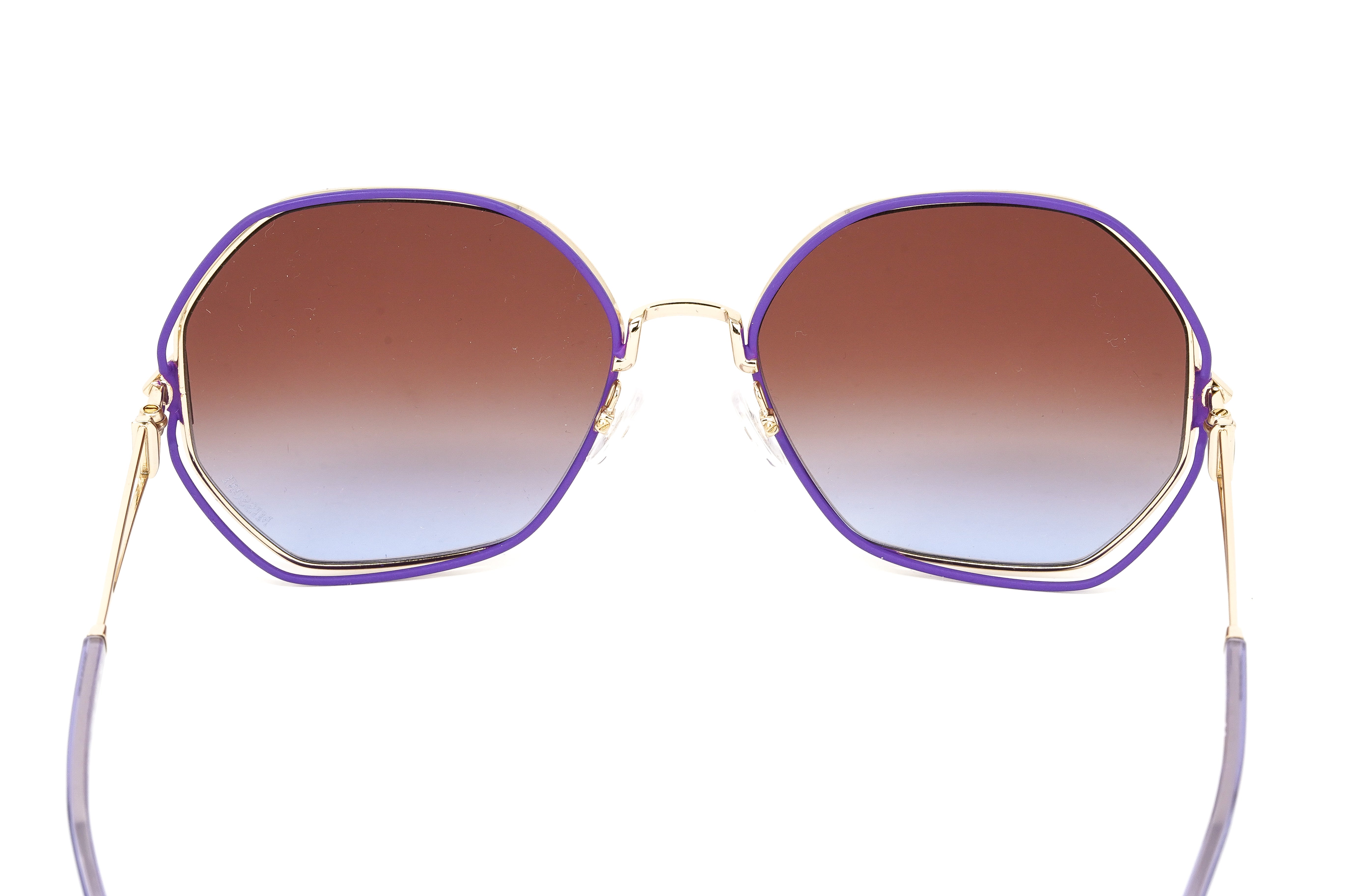 Missoni Women's Sunglasses Oversized Butterfly Gold/Violet MIS 0075/S S9E-GR8 Sunglasses