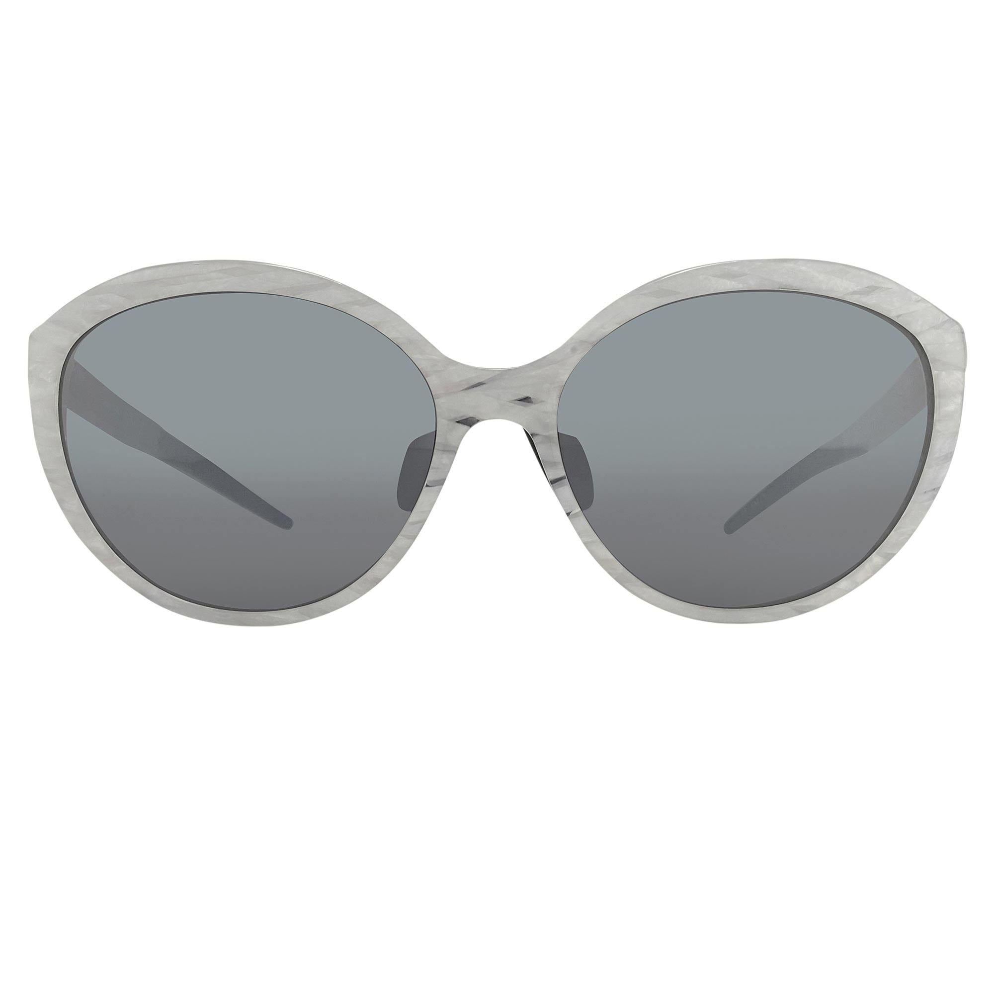 Prabal Gurung Sunglasses Oversized White and Grey-GR8 Sunglasses
