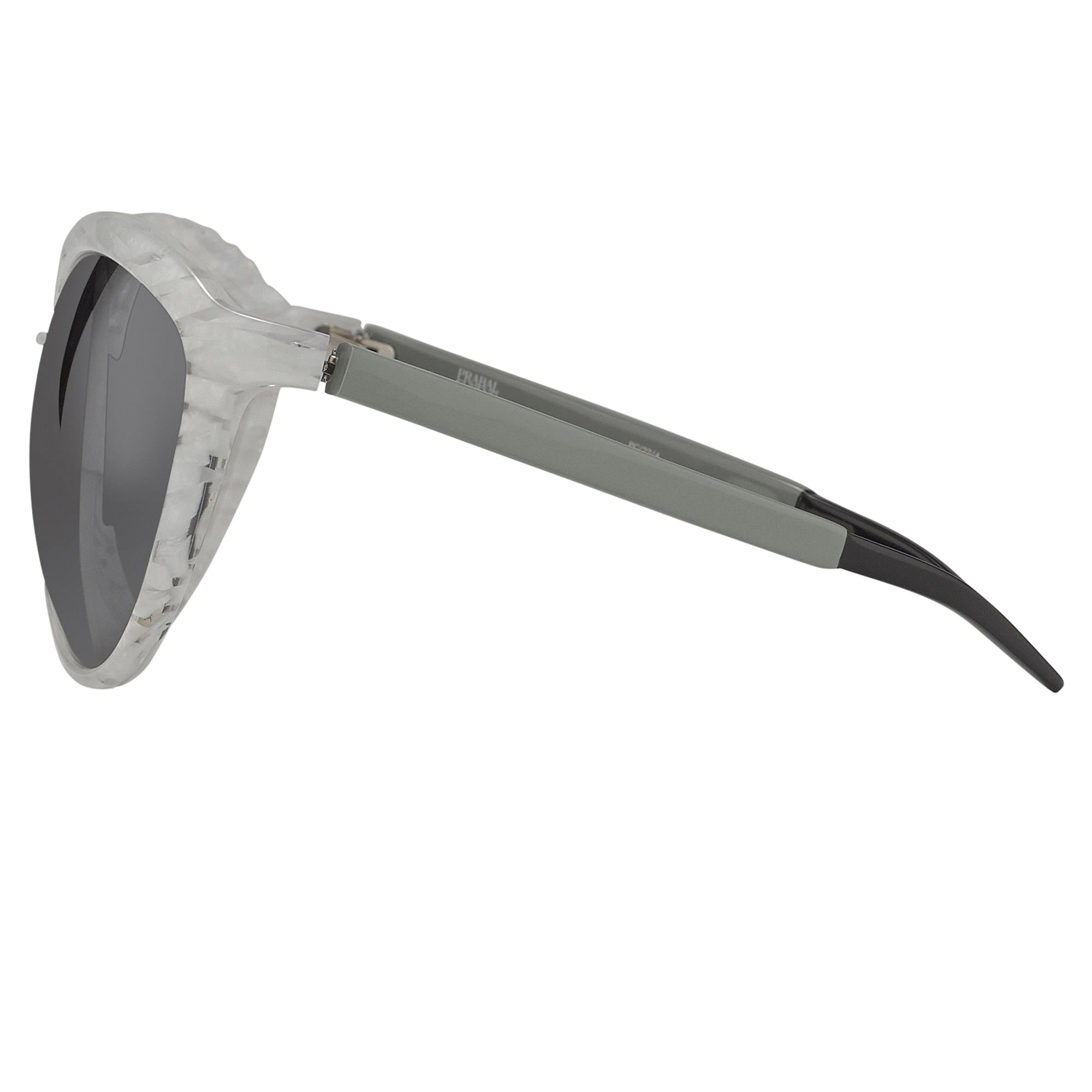 Prabal Gurung Sunglasses Oversized White and Grey-GR8 Sunglasses