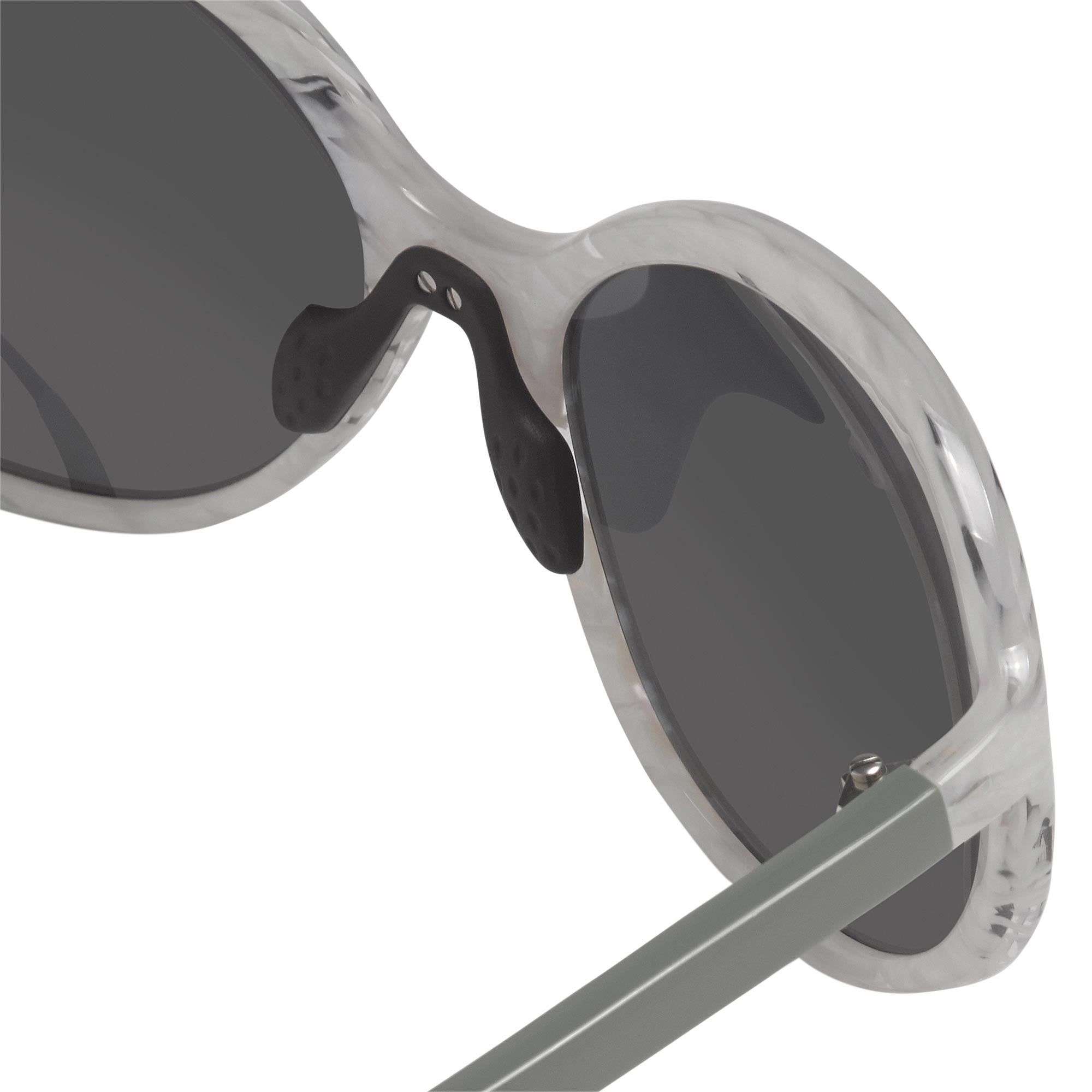 Prabal Gurung Sunglasses Oversized White and Grey-GR8 Sunglasses