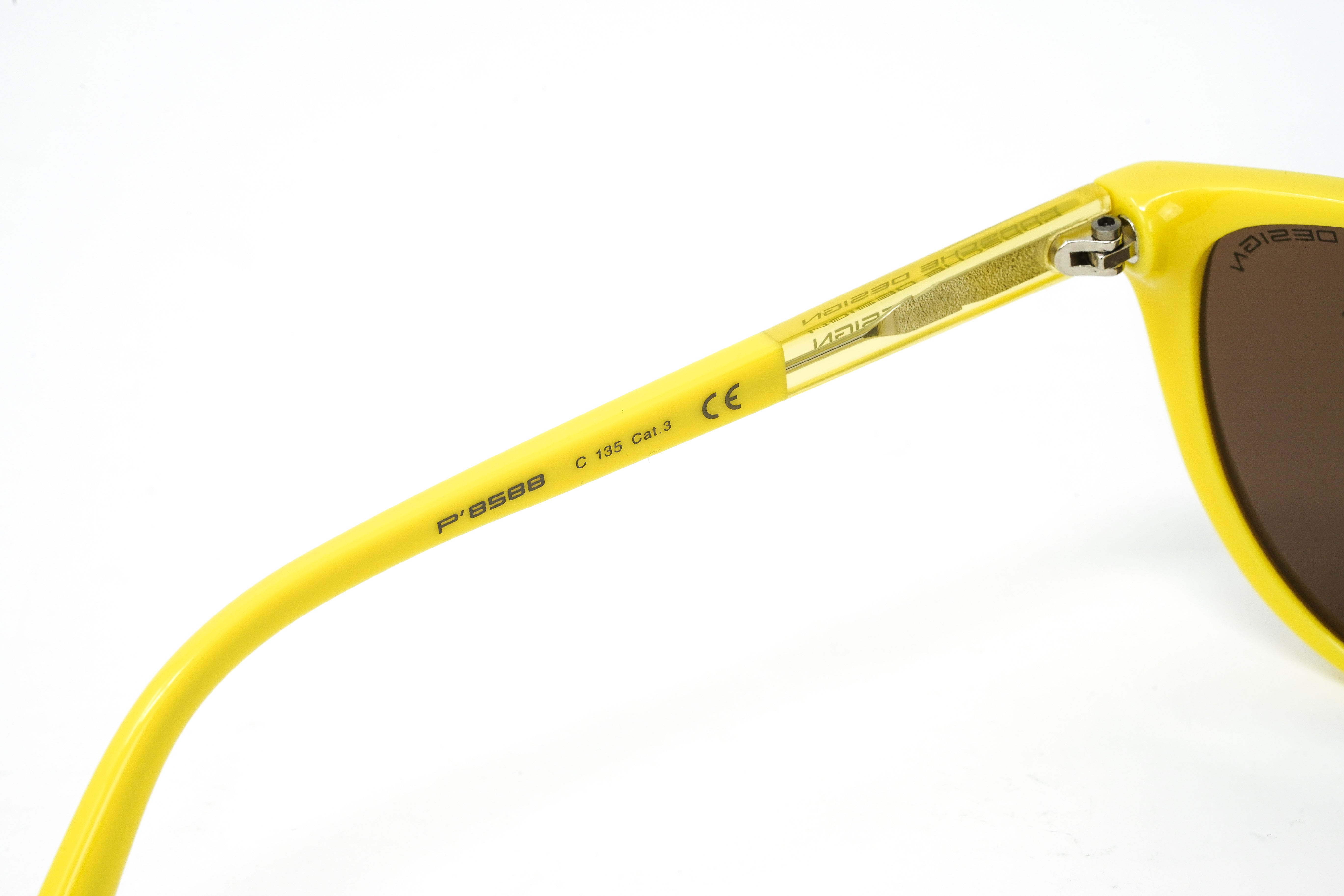 Porsche Design Women's Oversized Yellow P8588-C-6113-135-V782-E52-GR8 Sunglasses