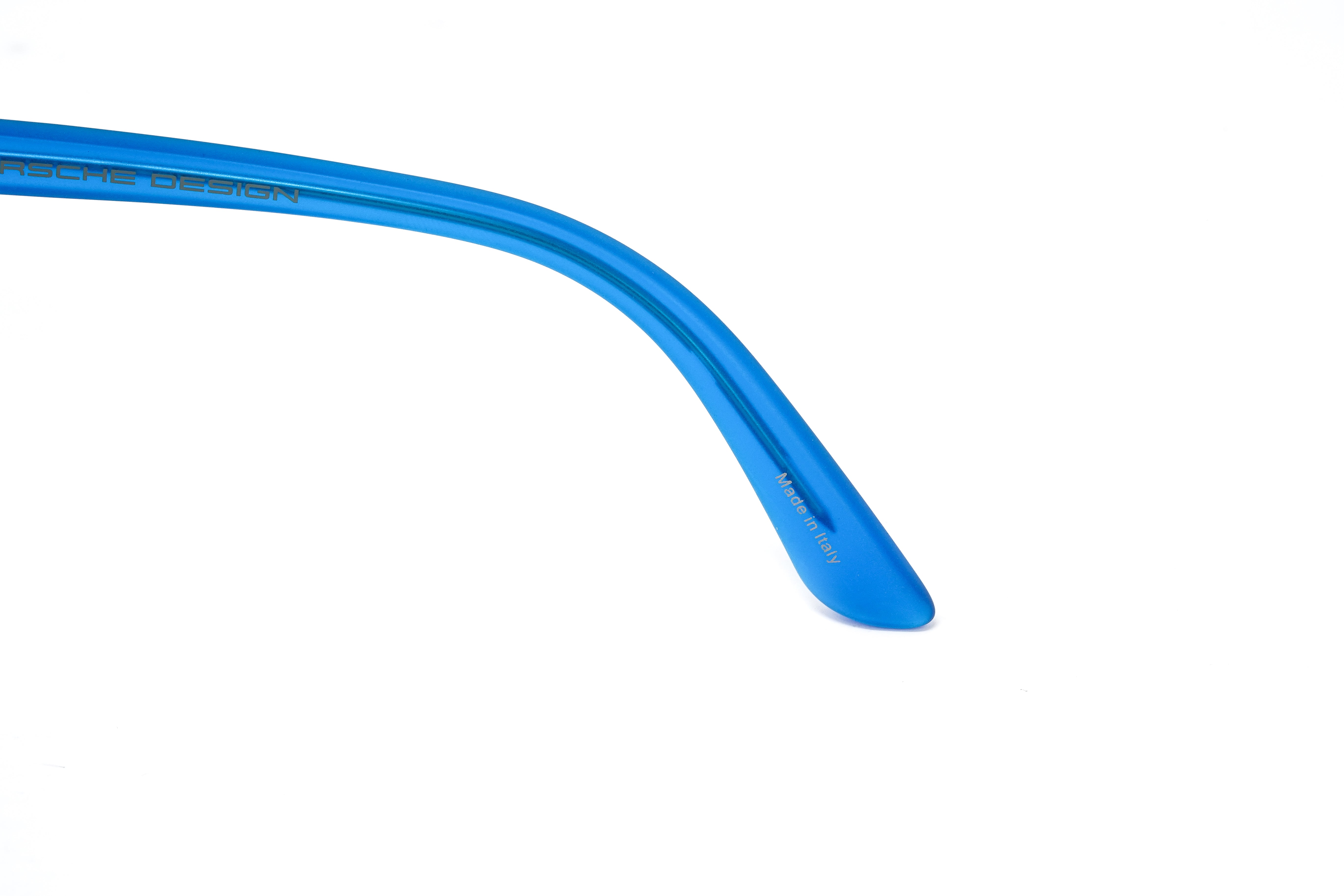 Porsche Design Women's Oversized Blue Mirror P8588-E-6113-135-V779-E89-GR8 Sunglasses