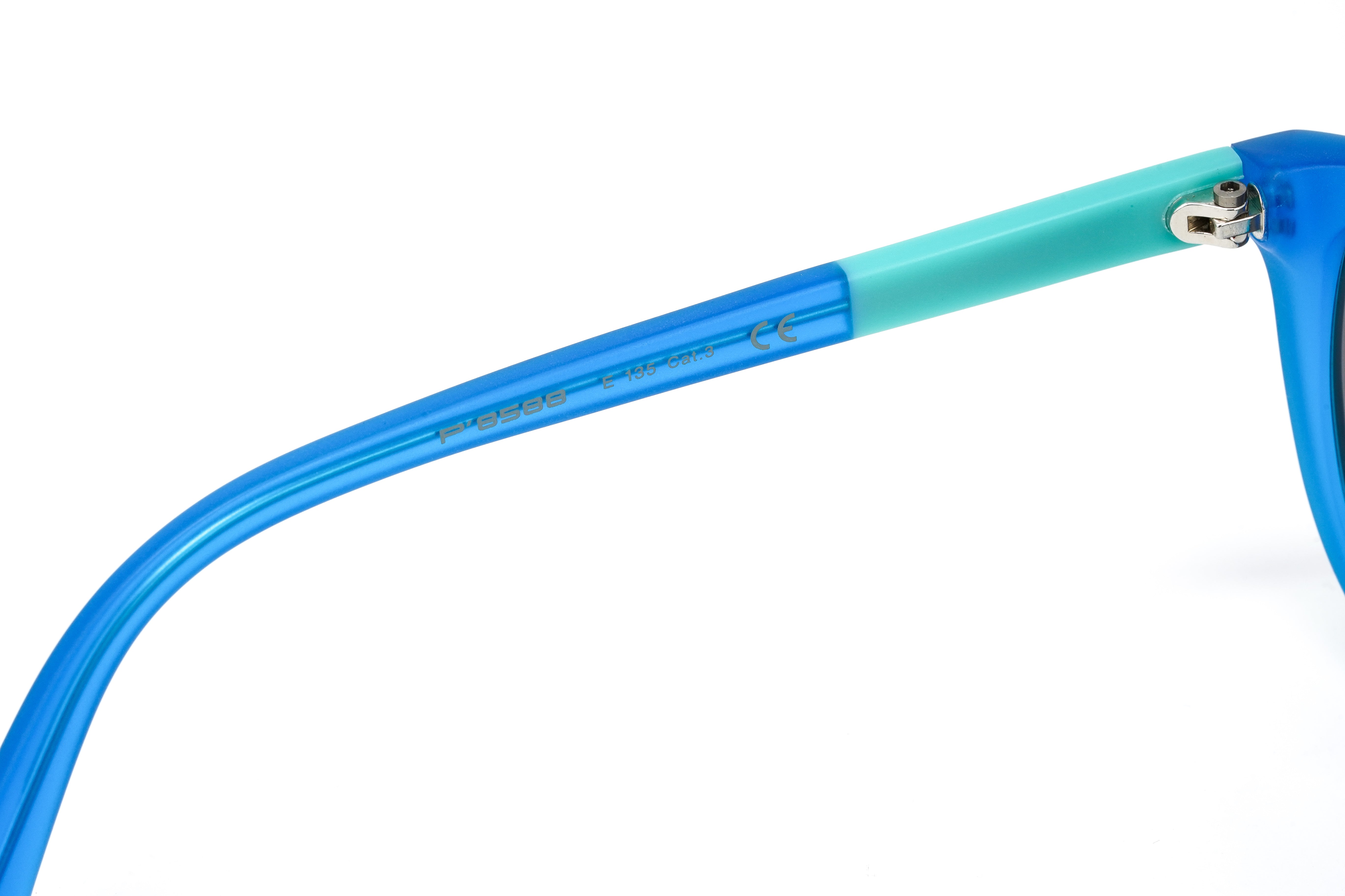 Porsche Design Women's Oversized Blue Mirror P8588-E-6113-135-V779-E89-GR8 Sunglasses