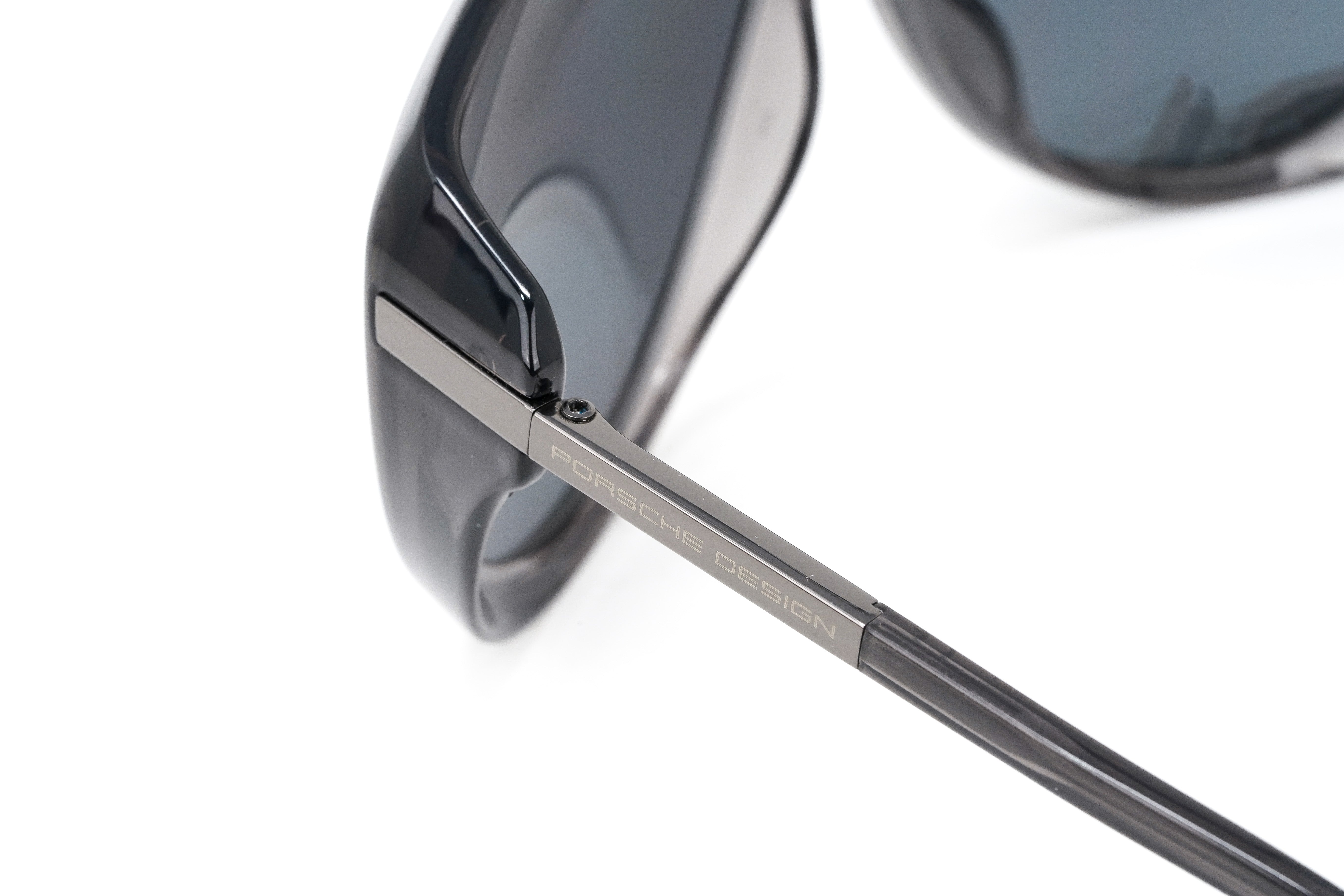 Porsche Design Ladies Sunglasses Oversized Cat Eye Dark Grey Mirror P8602 A-GR8 Sunglasses