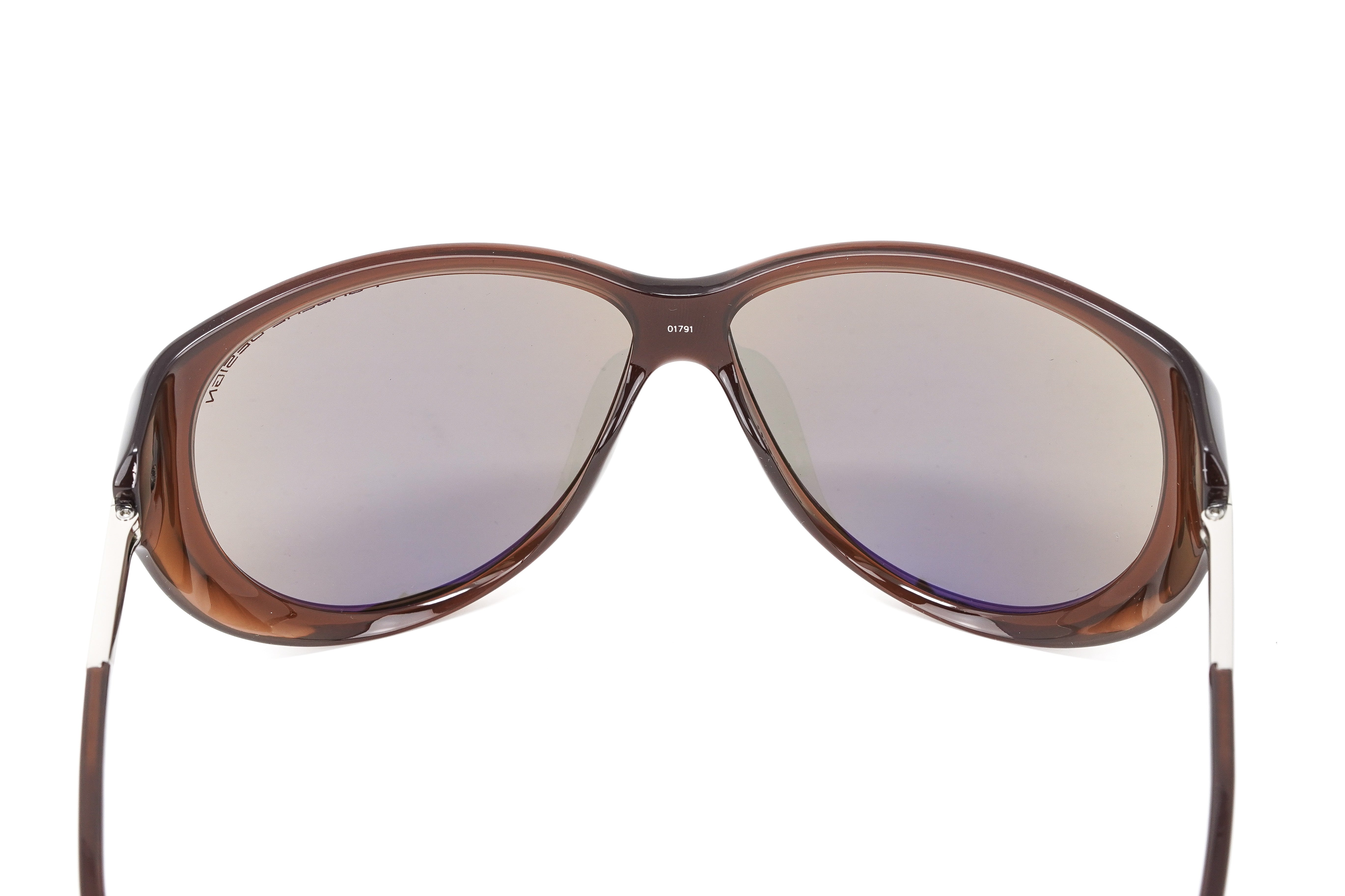 Porsche Design Ladies Sunglasses Oversized Cat Eye Dark Chocolate P8602 B-GR8 Sunglasses