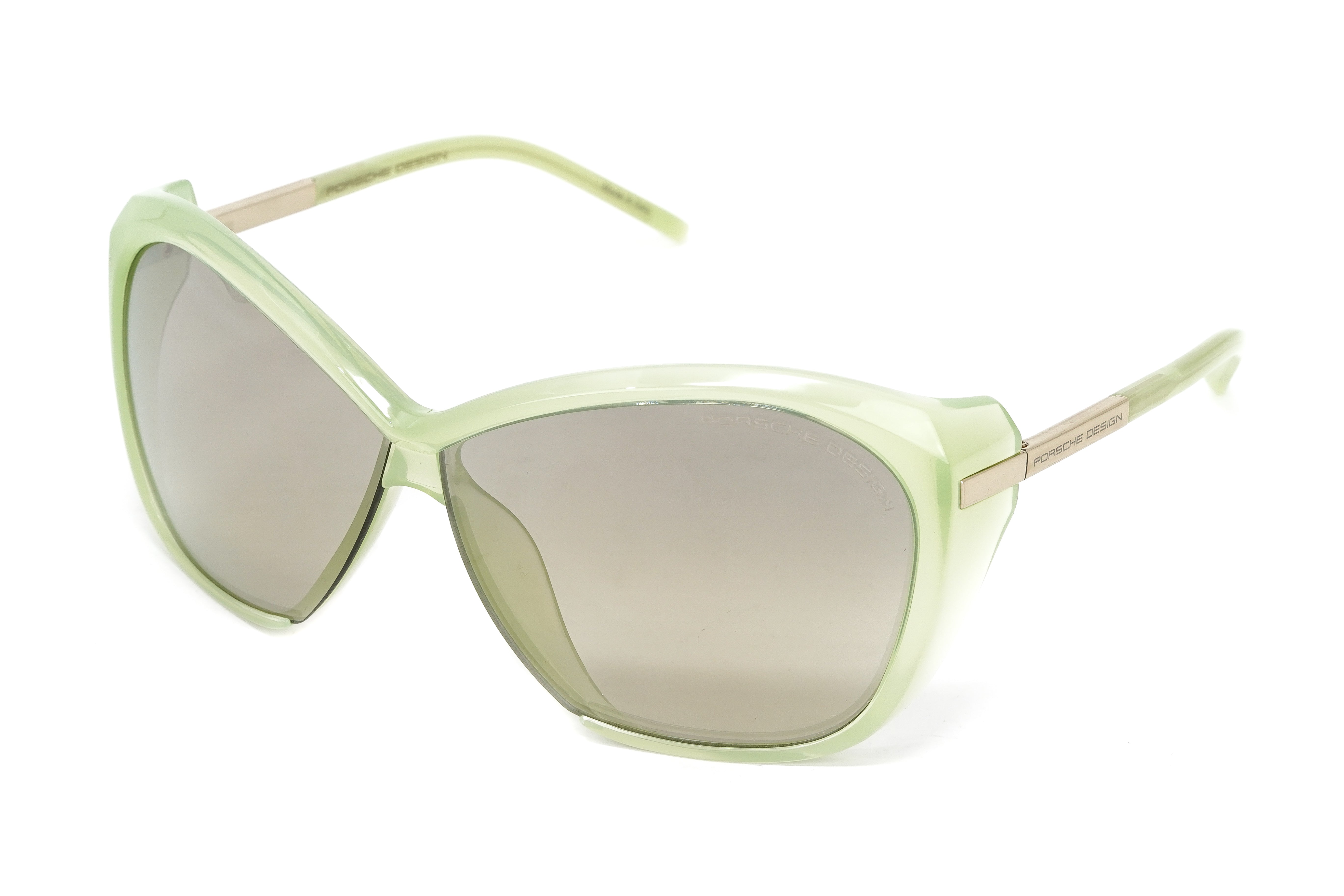 Porsche Design Ladies Sunglasses Oversized Light Green P8603 B-GR8 Sunglasses