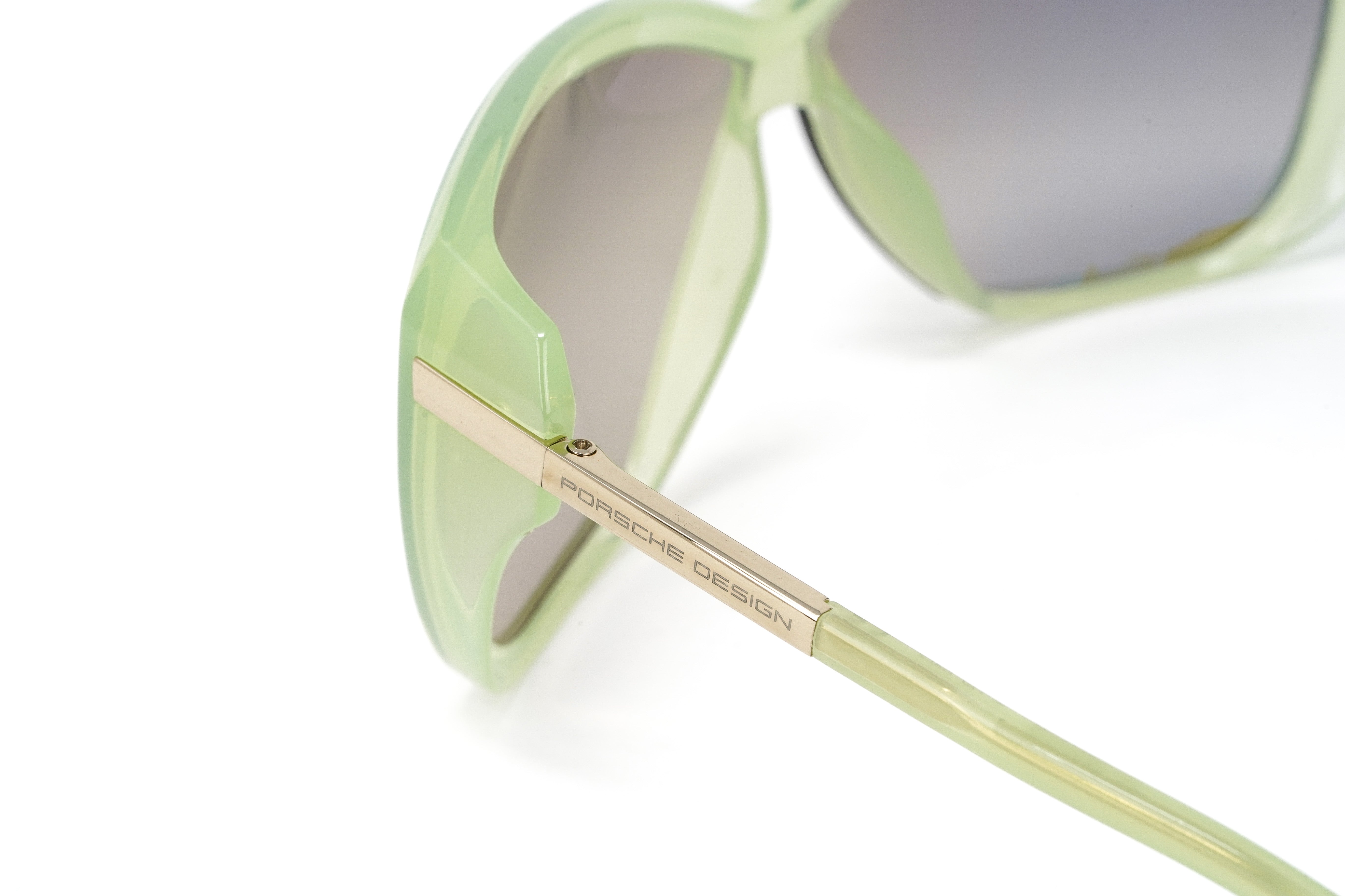 Porsche Design Ladies Sunglasses Oversized Light Green P8603 B-GR8 Sunglasses