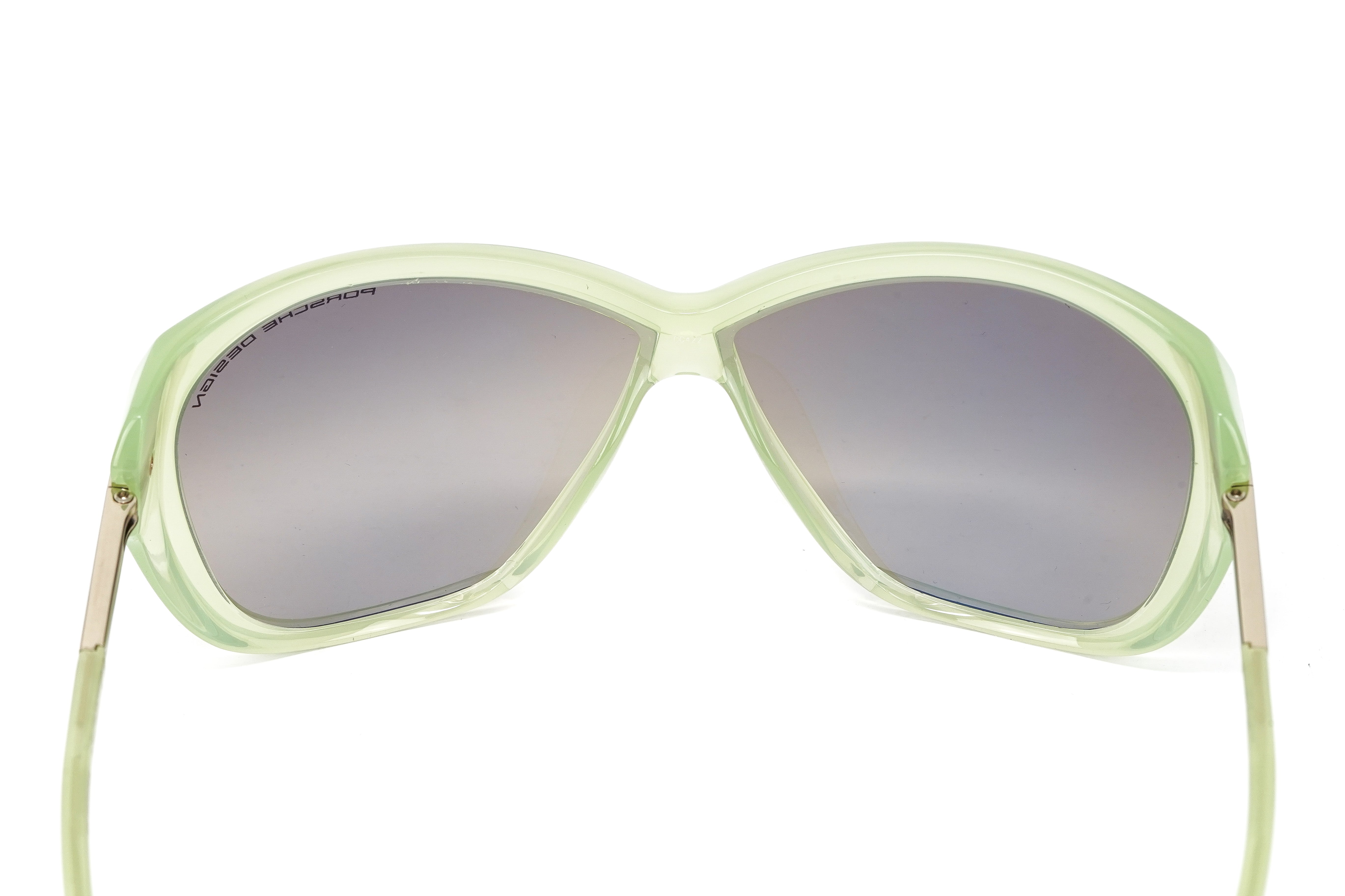 Porsche Design Ladies Sunglasses Oversized Light Green P8603 B-GR8 Sunglasses