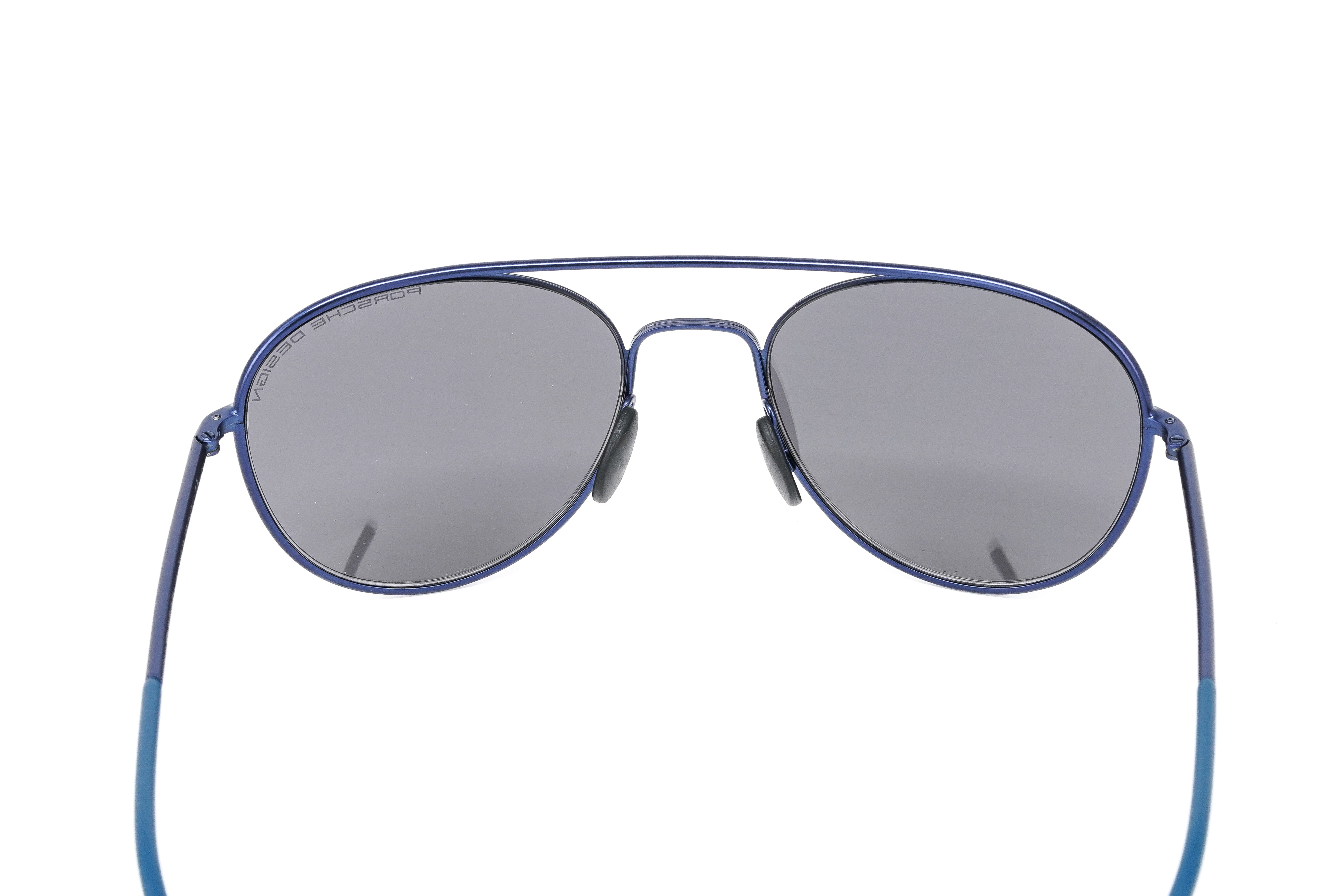 Porsche Design Unisex Sunglasses Pilot Blue Mirror Lenses P8606 A-GR8 Sunglasses
