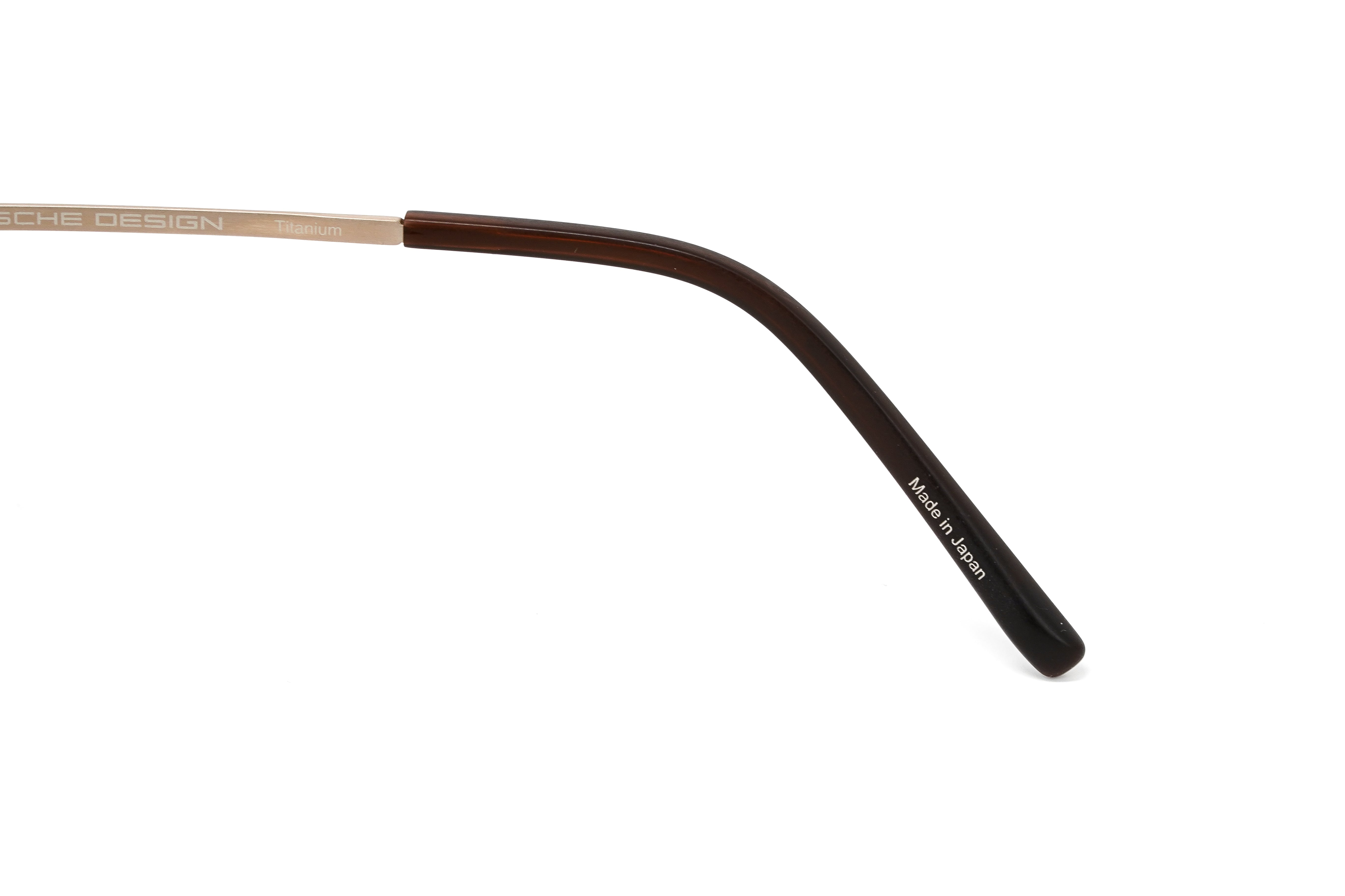 Porsche Design Ladies Butterfly Rimless Gradient Brown Titanium P8621-B-0139-145-V878-E89-GR8 Sunglasses