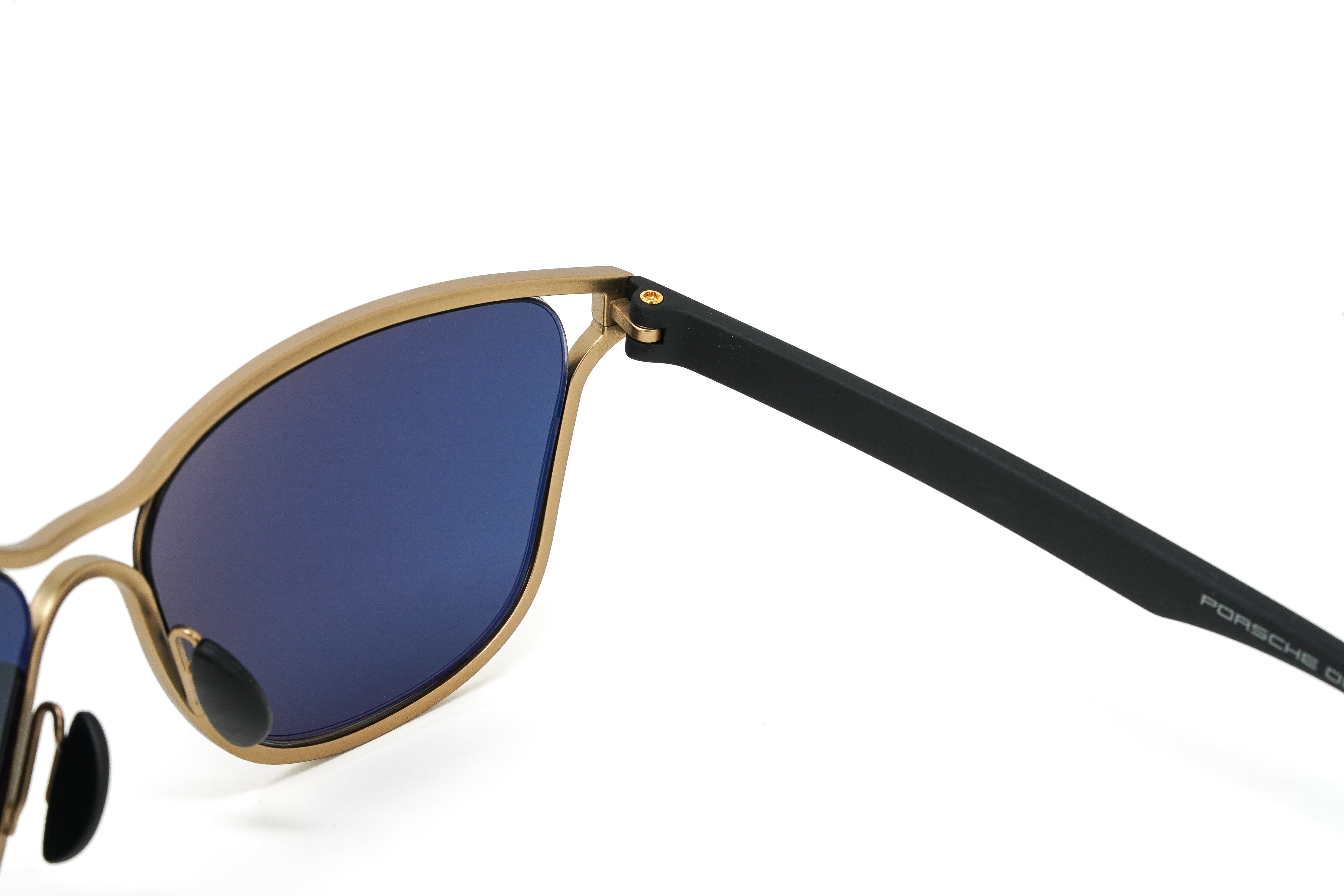 Porsche Design Men's Square Gold Titanium P864-D-GR8 Sunglasses