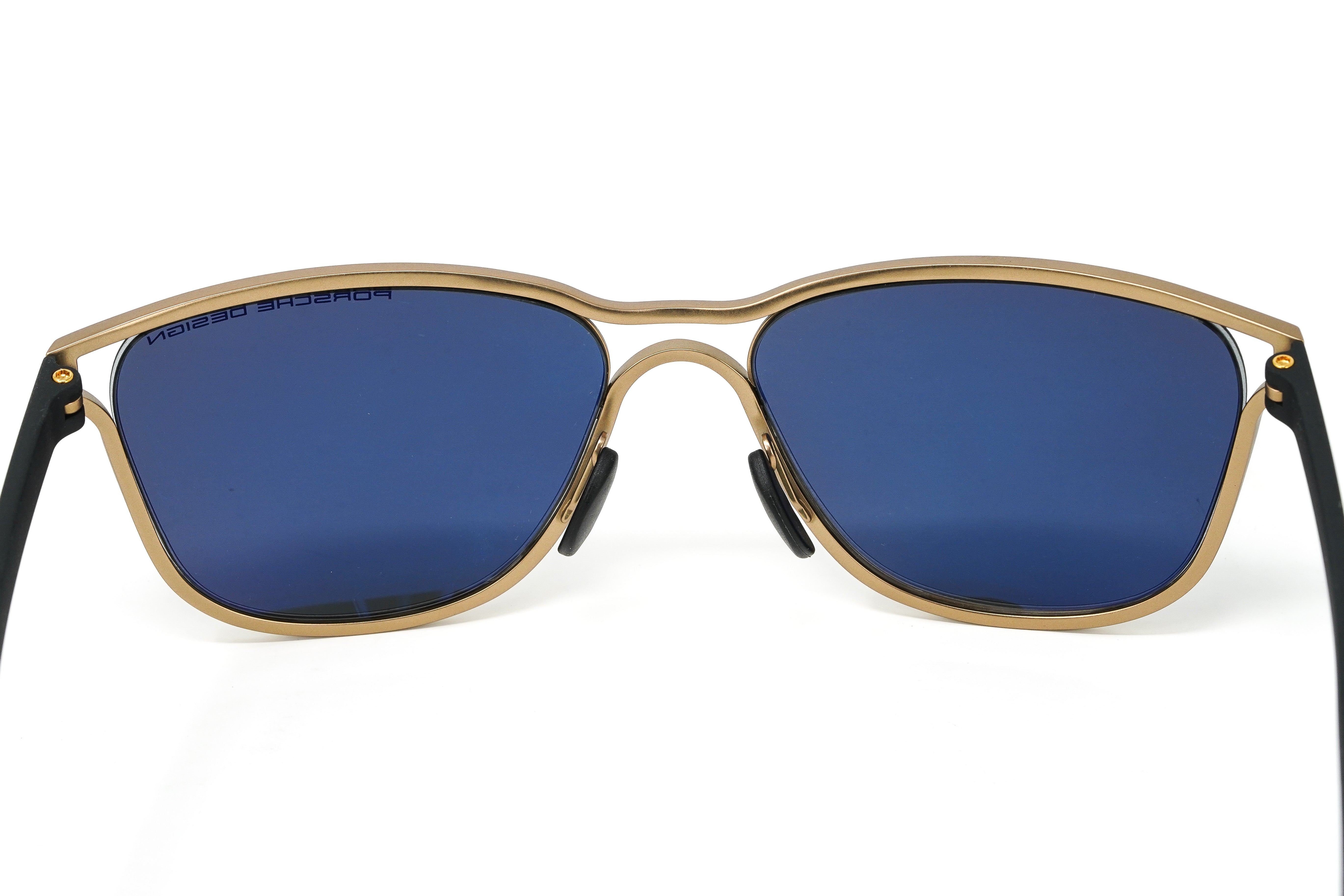 Porsche Design Men's Square Gold Titanium P864-D-GR8 Sunglasses