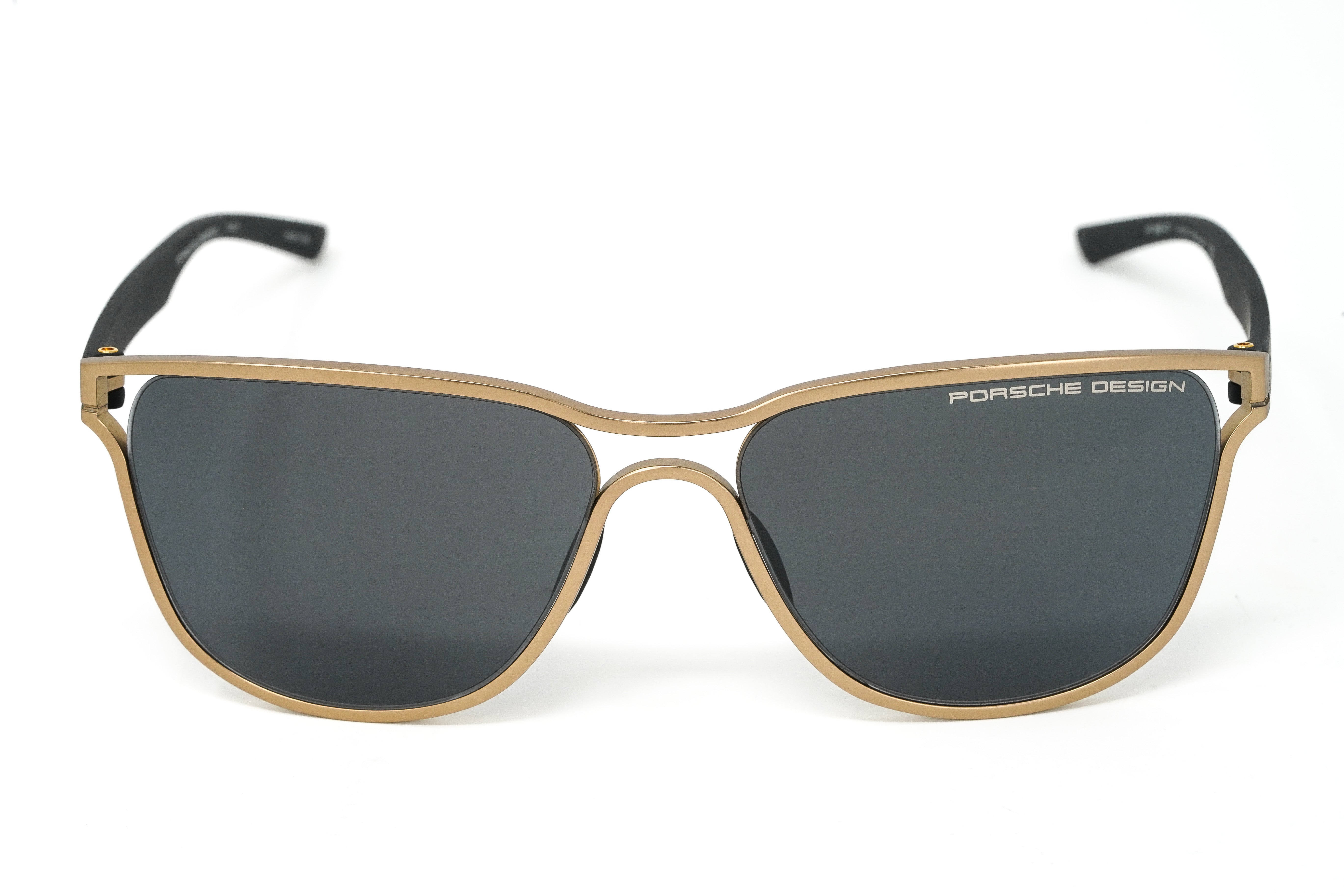 Porsche Design Men's Square Gold Titanium P864-D-GR8 Sunglasses