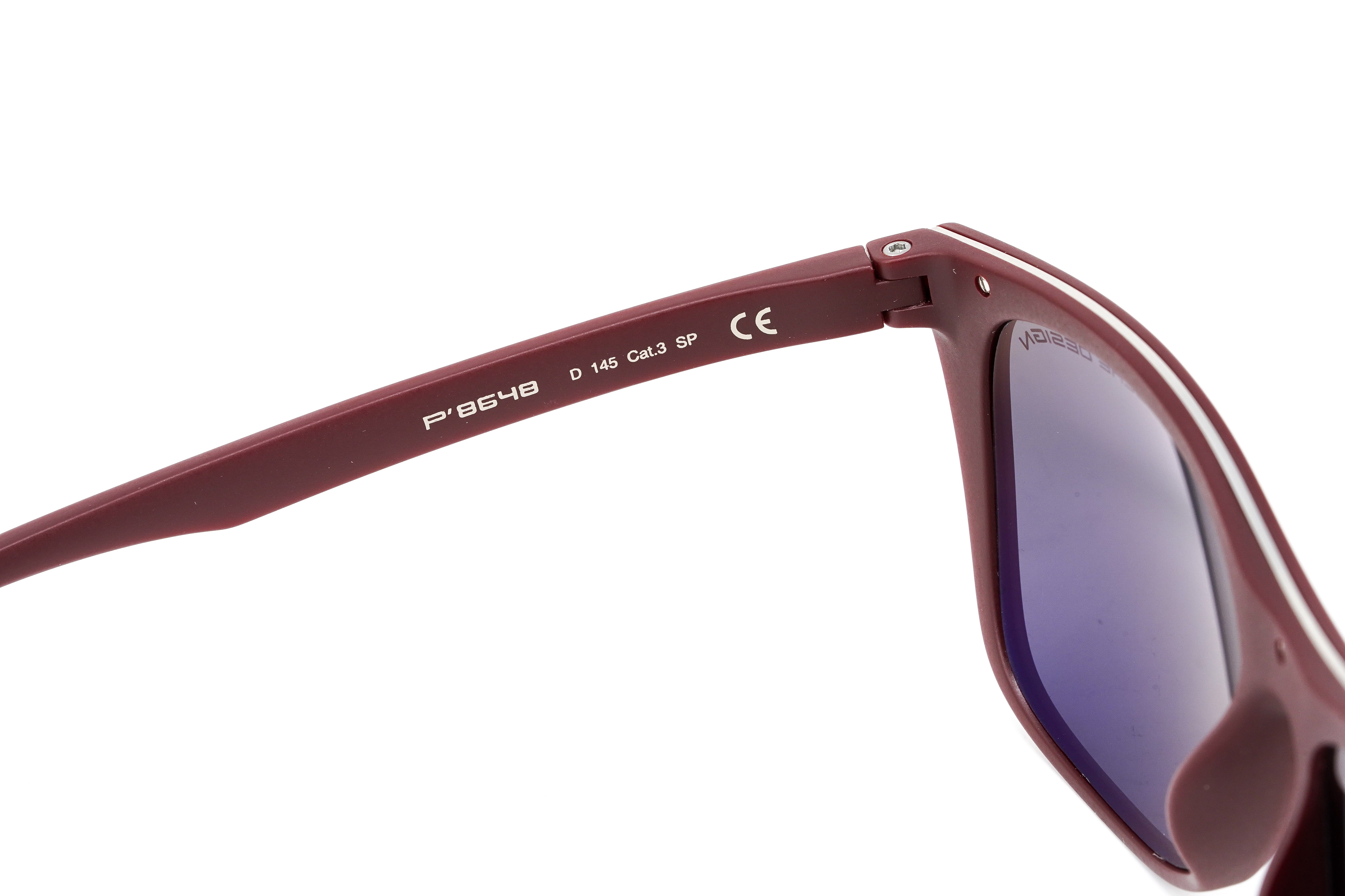 Porsche Design Men Sunglasses Rectangular Aubergine P8648 D-GR8 Sunglasses
